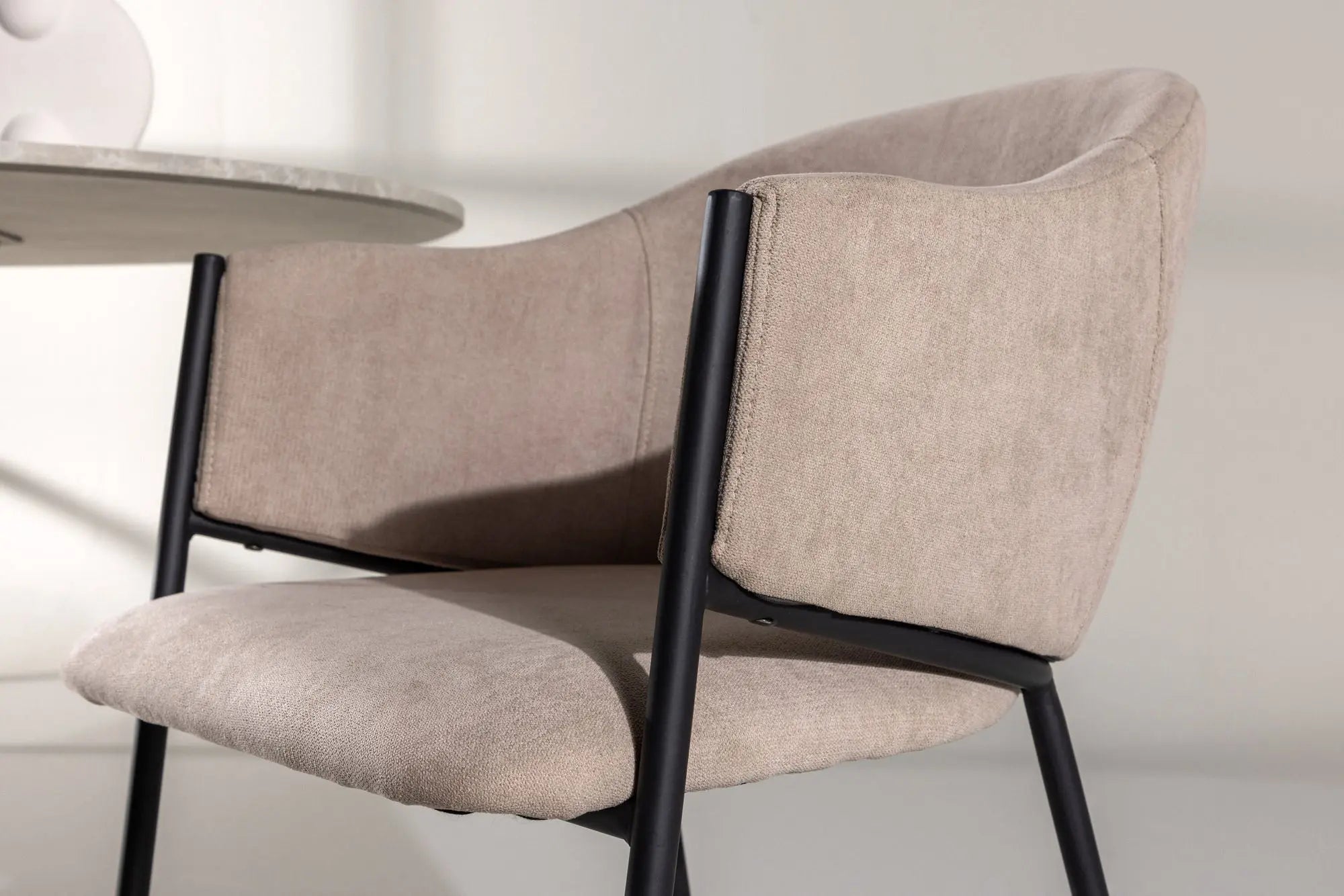 Lot de 2 chaises de salle à manger Evelina - 58*54*80 - Polyester Lin