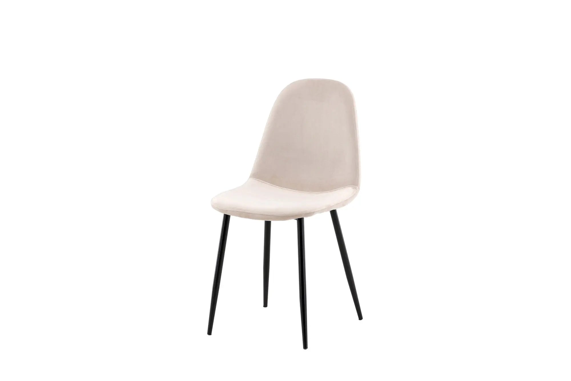Lot de 2 chaises de salle à manger Polar - 53 x 88 x 46 - Polyester Velvet