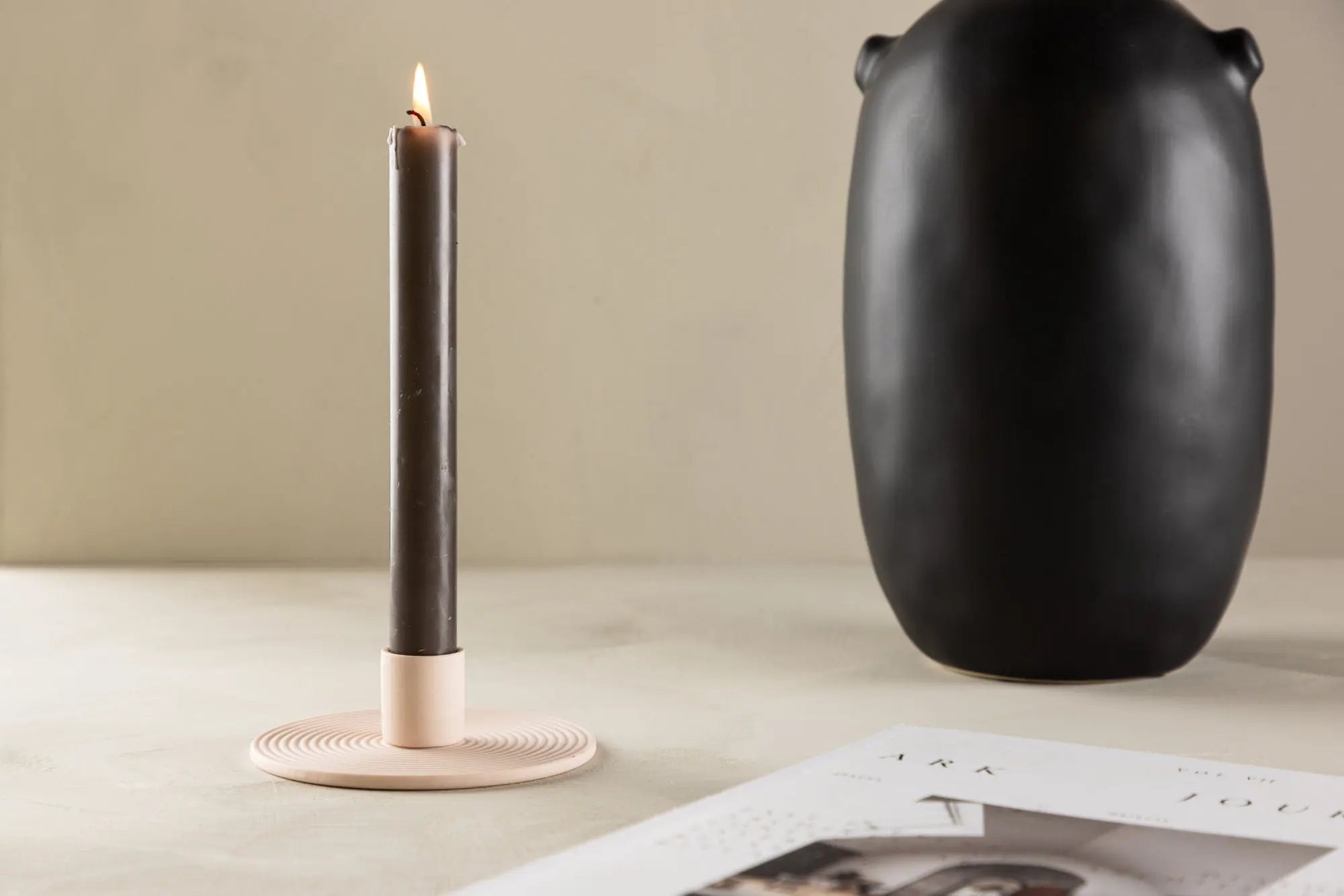 Bougeoir Dian - ø12 - Color clay