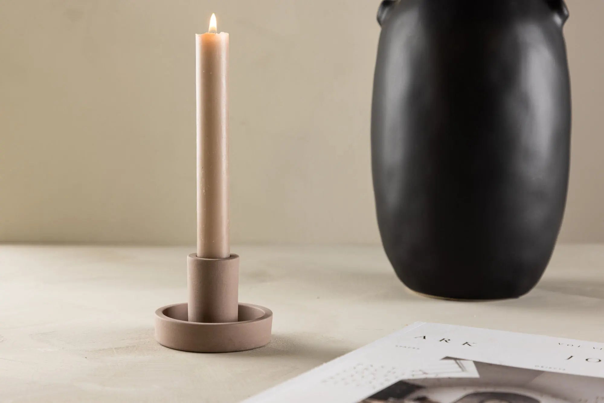 Bougeoir Ceco - ø11 - Color clay