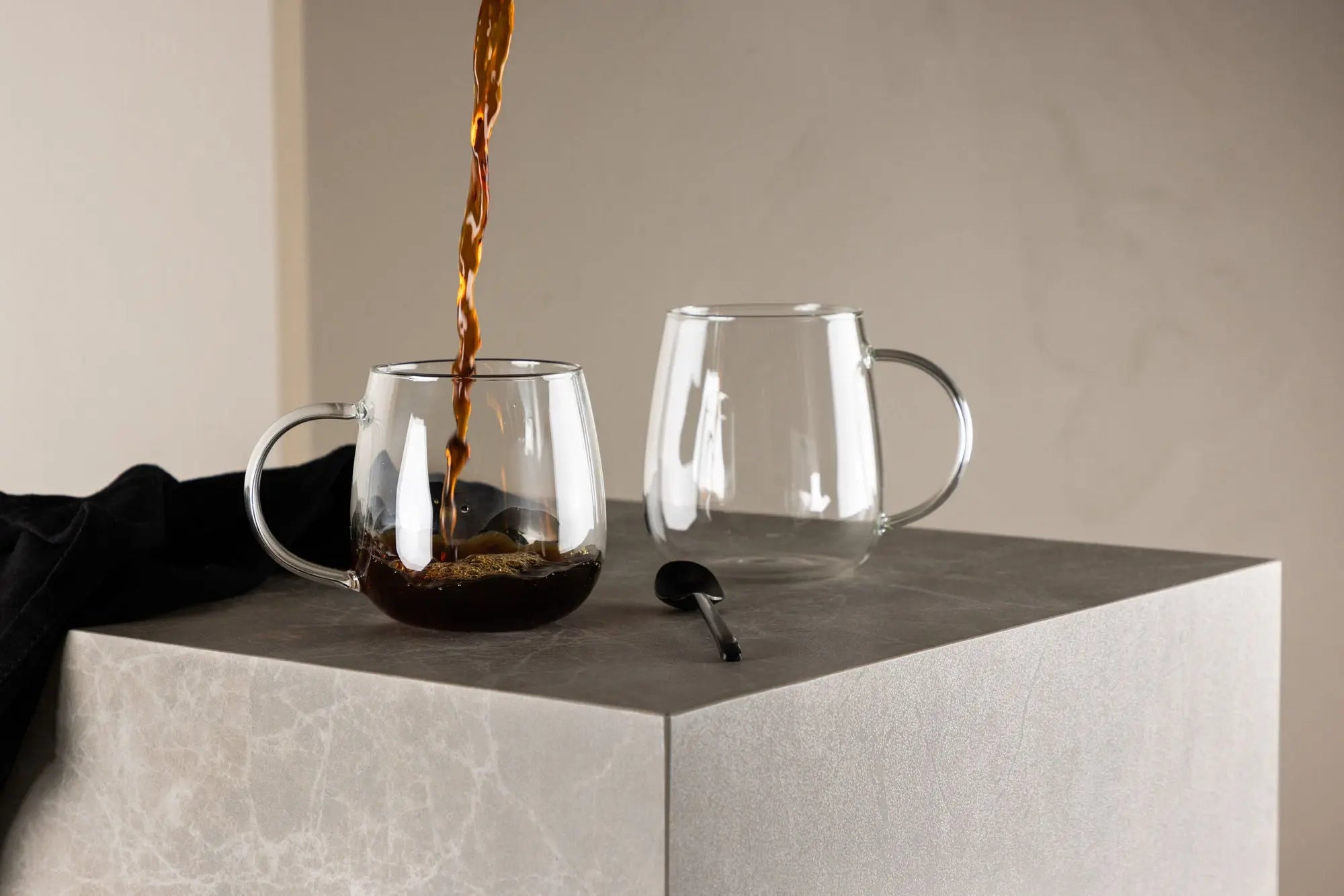 Lot de 2 tasses à café Shine - ø7,3 - Verre