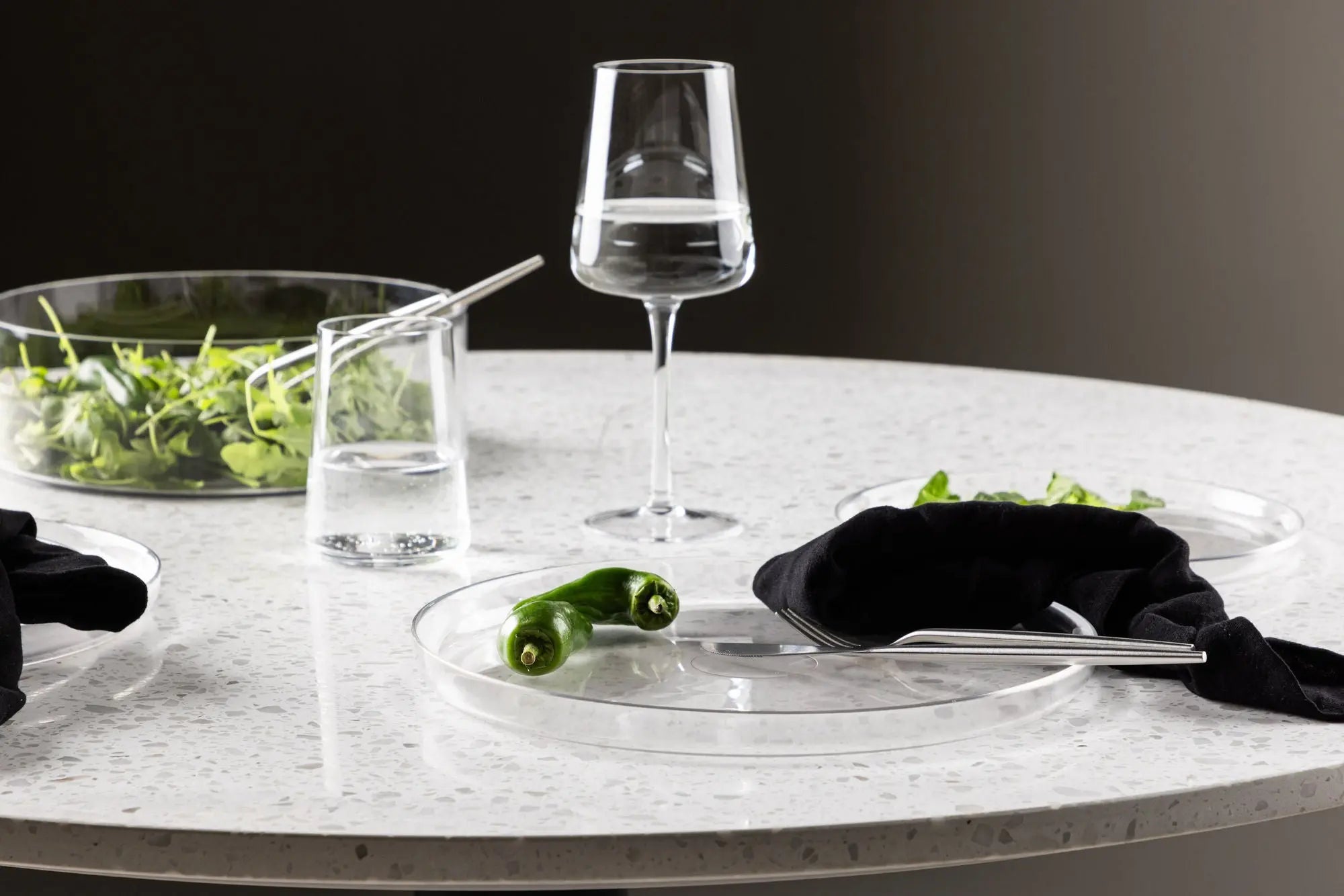Lot de 2 assiettes Shine - ø26 - Verre