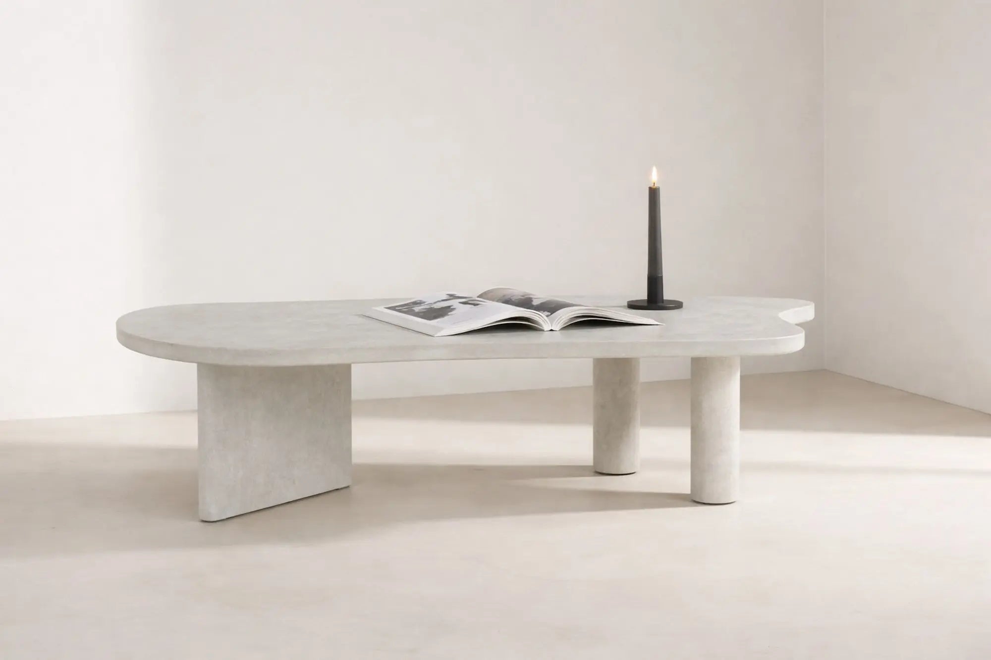 Polle Sofa Table - Concretelook / MDF w 3D-paper Loome