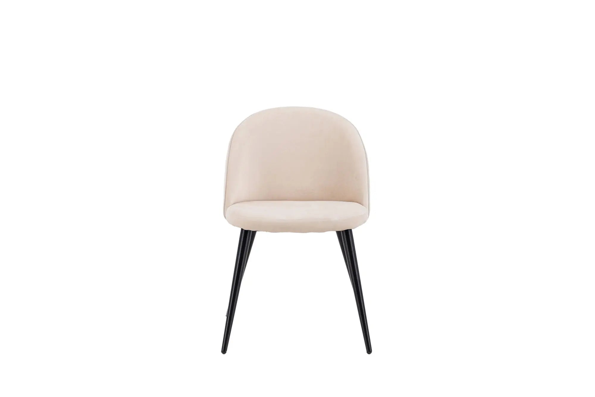 Lot de 2 chaises de salle à manger Velvet - 57 x 76,5 x 50 - Polyester Lin