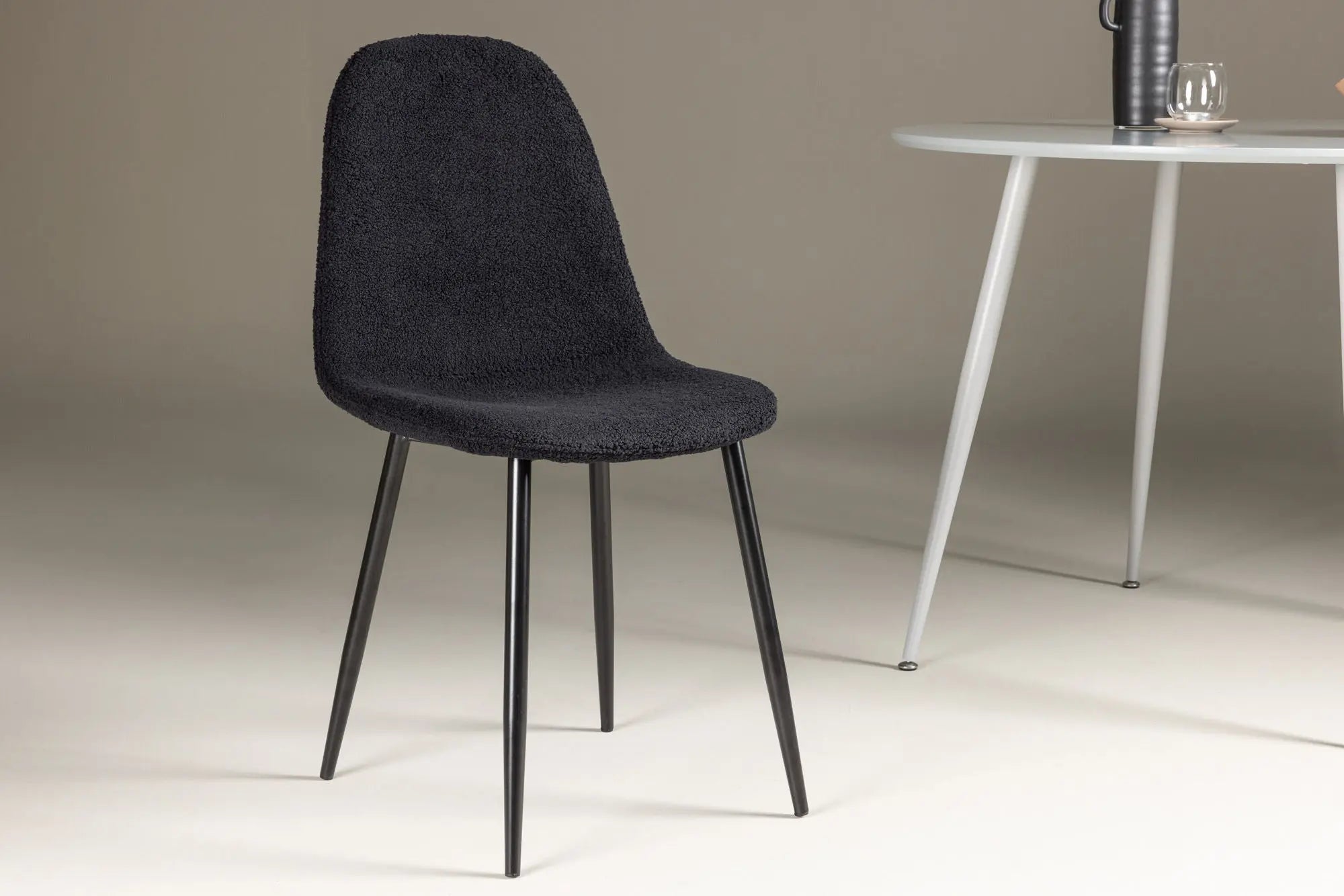 Lot de 2 chaises de salle à manger Polar - 53 x 88 x 46 - Nounours en polyester