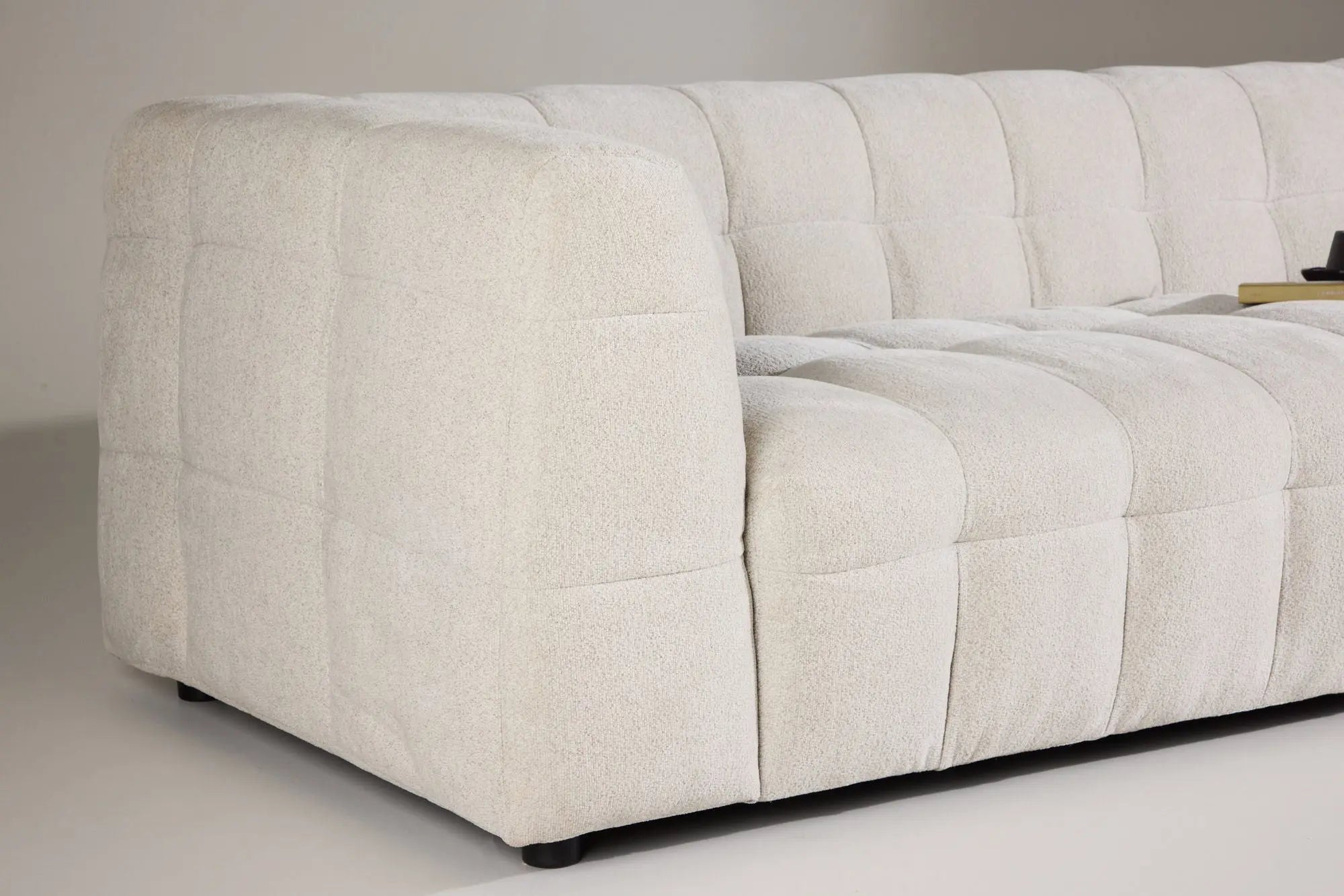 Canapé 3 places Malou - 98 x 238 x 70 - Polyester