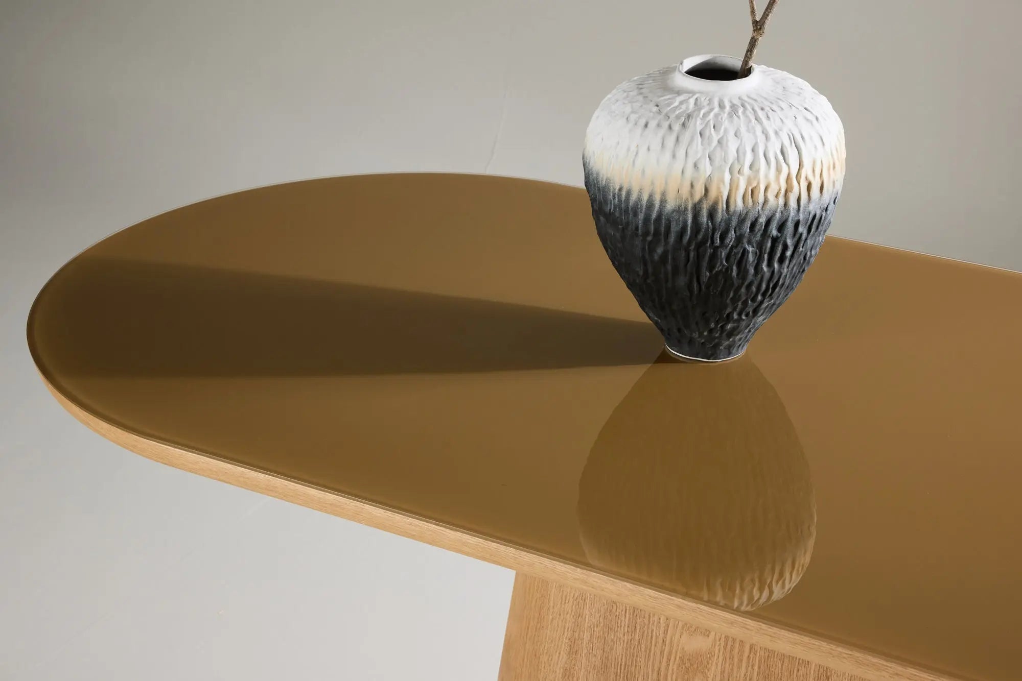 Table de salle à manger ovale Castor - 200 x 90 - MDF