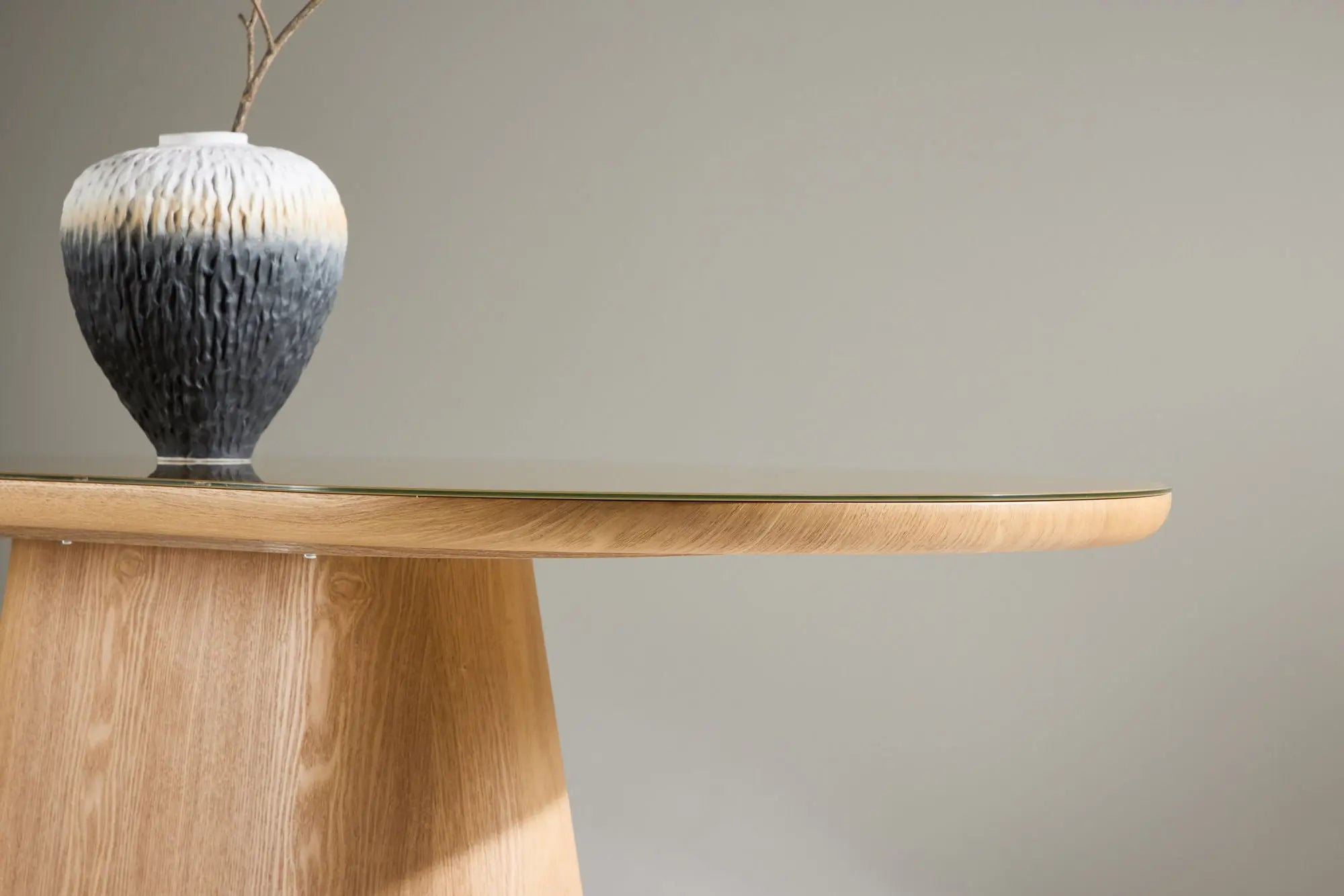 Table de salle à manger ovale Castor - 200 x 90 - MDF