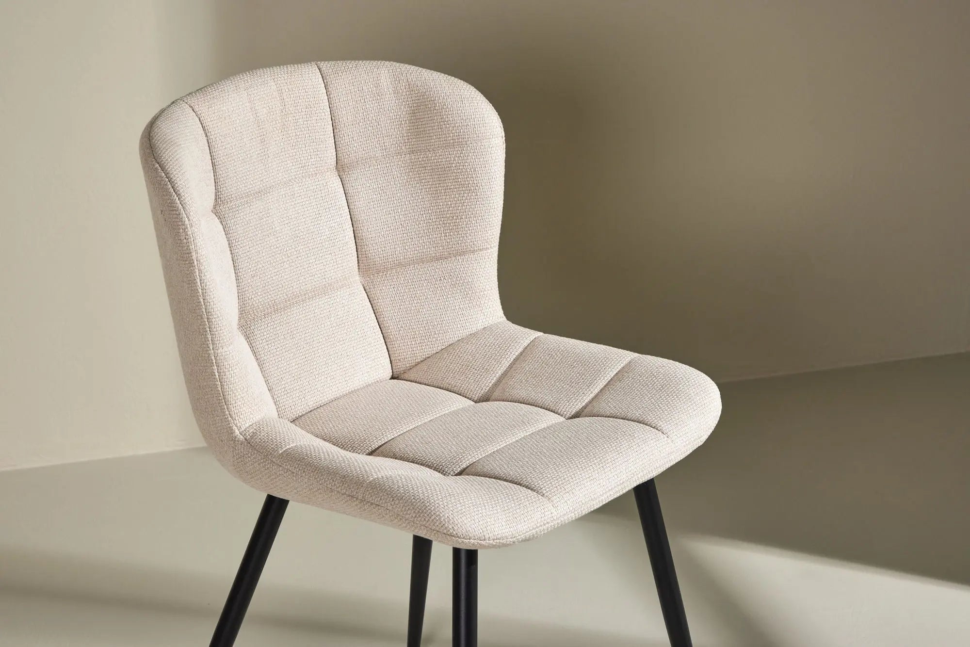 Lot de 2 chaises de salle à manger Lily - 56 x 51 x 80 - Polyester
