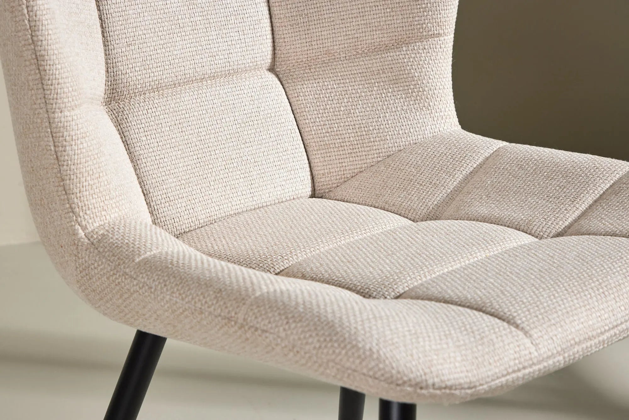 Lot de 2 chaises de salle à manger Lily - 56 x 51 x 80 - Polyester