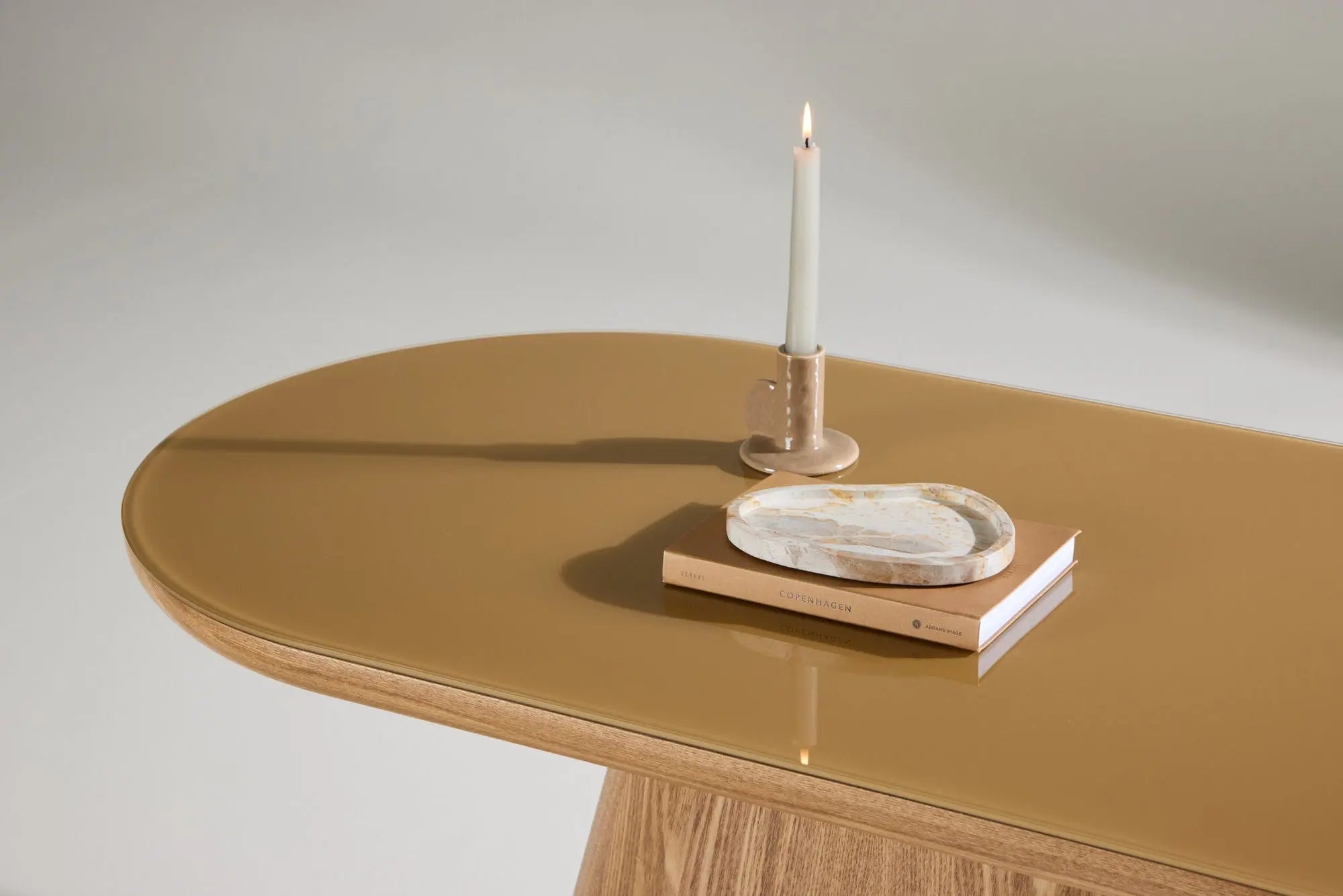 Table basse ovale Castor - 120 x 60 - MDF