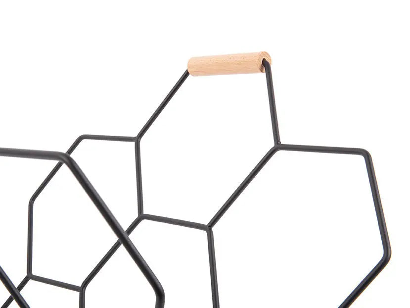 Magazine rack Honeycomb matt black