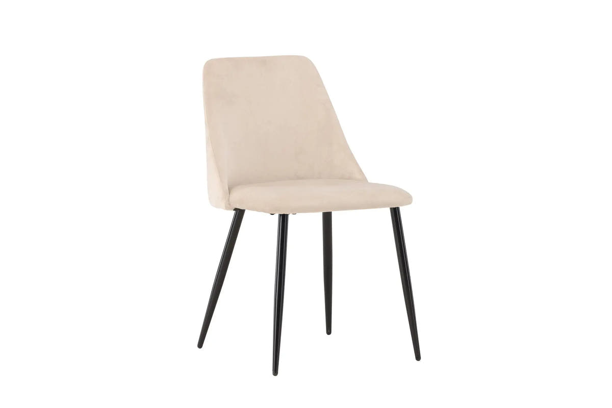 Lot de 2 chaises de salle à manger Night - 56 x 49 x 83 - Polyester Velvet