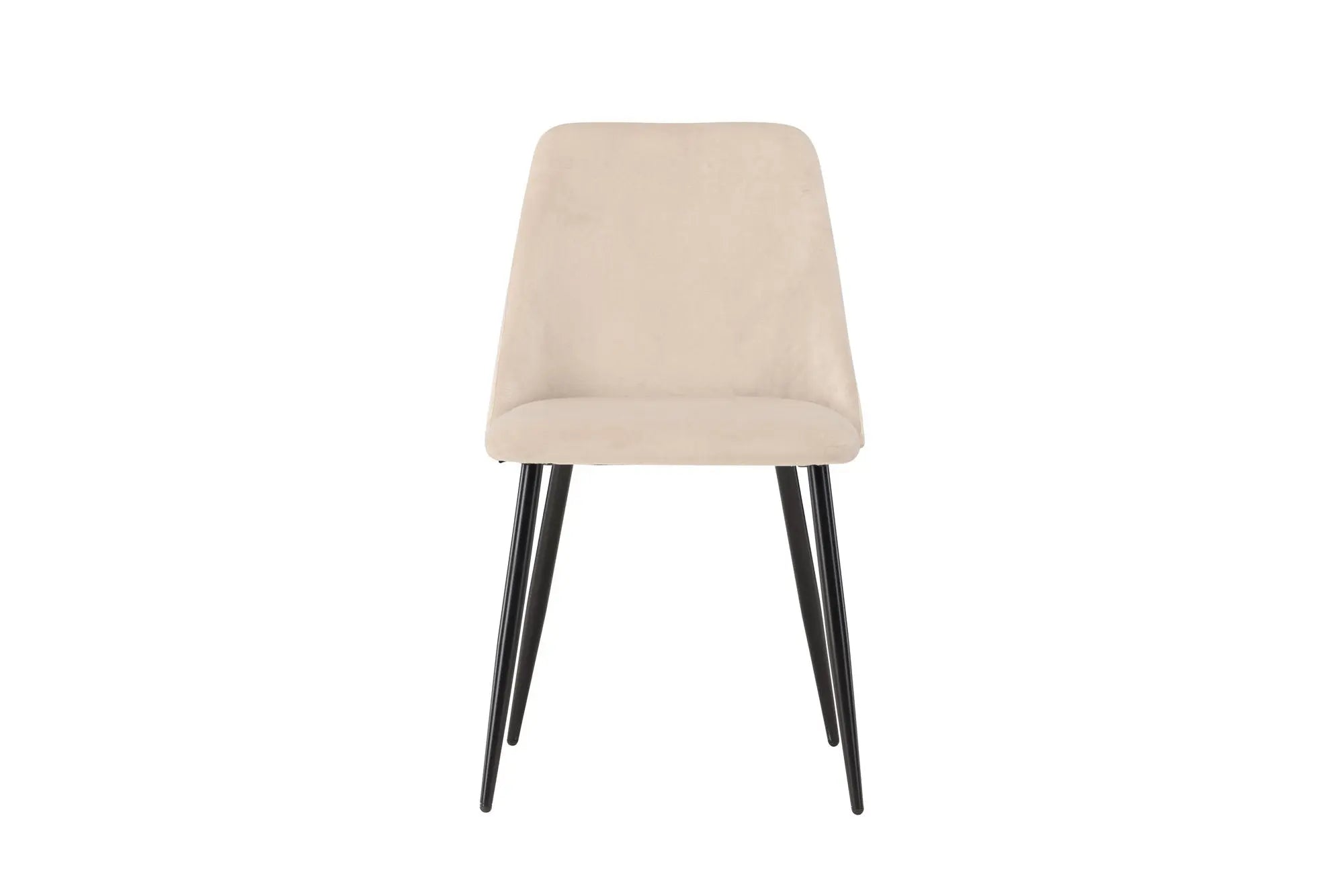 Lot de 2 chaises de salle à manger Night - 56 x 49 x 83 - Polyester Velvet