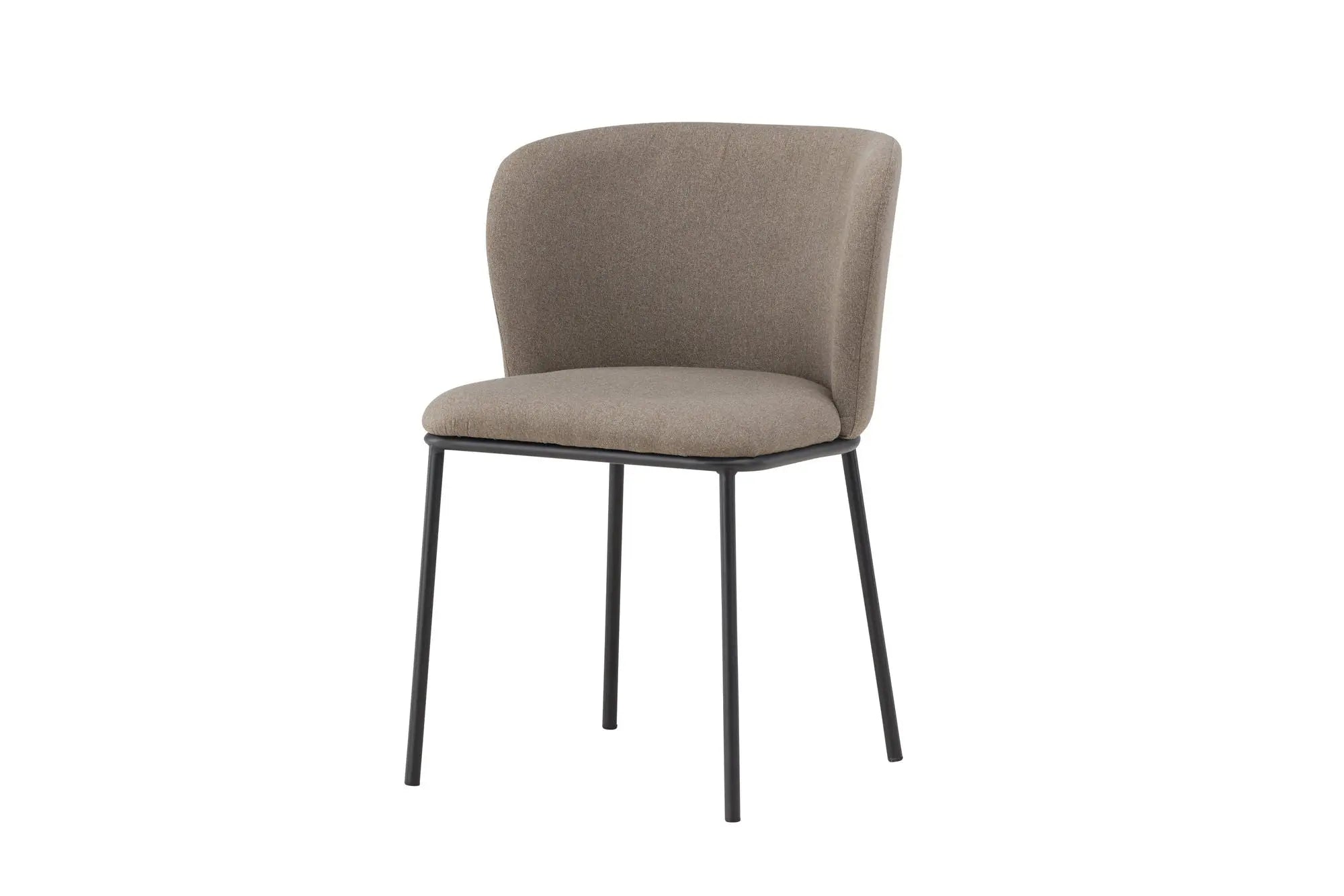 Lot de 2 chaises de salle à manger Edina - 56 x 58 x 76 - Polyester Lin