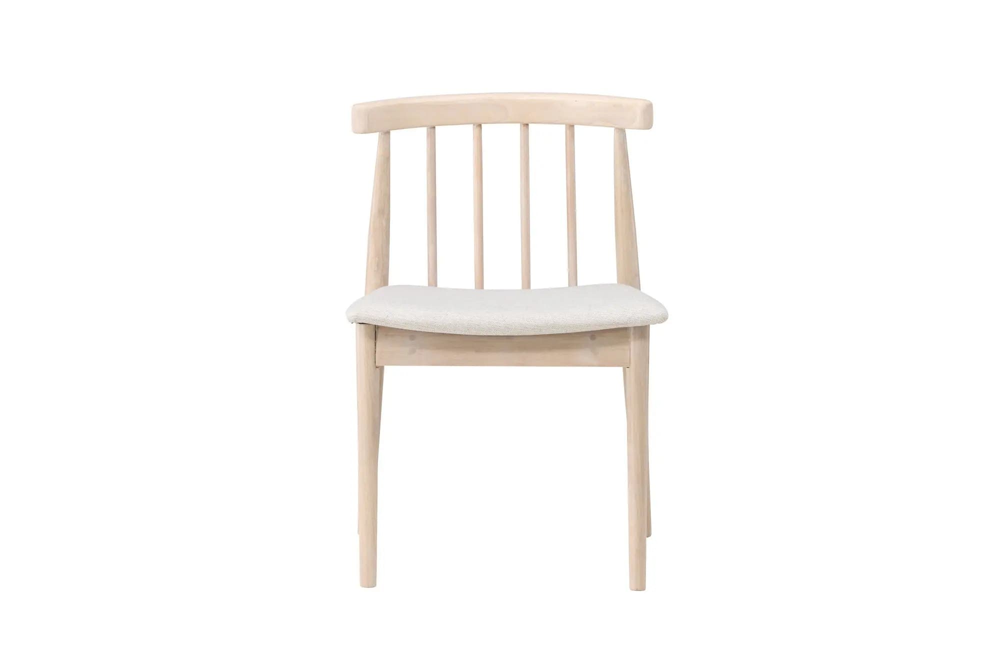 Lot de 2 chaises de salle à manger Flora - 46 x 50 x 78 - Hévéas