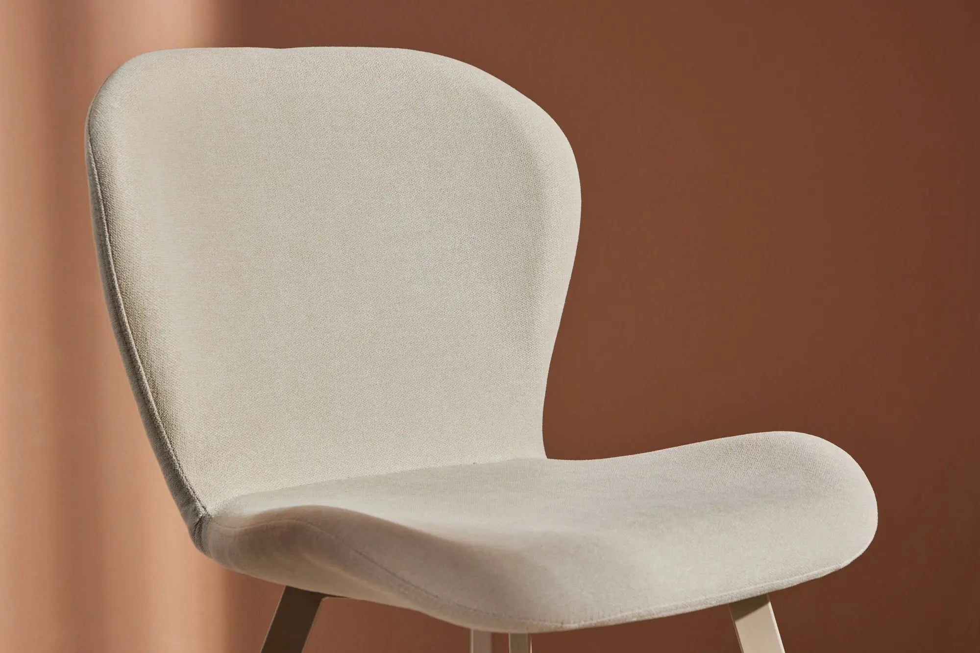 Lot de 2 chaises de salle à manger Lilja - 55 x 48 x 80 - Polyester Lin