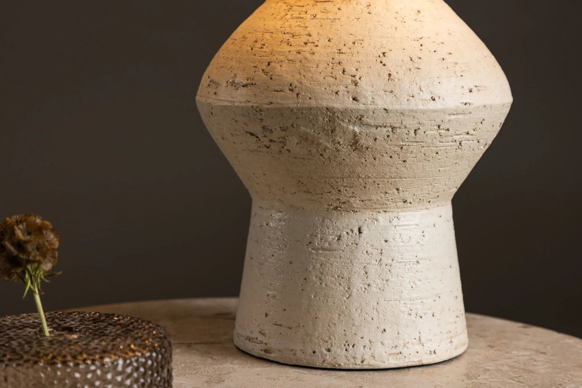 Lampe de table Valön - ø30,5 - Terre cuite