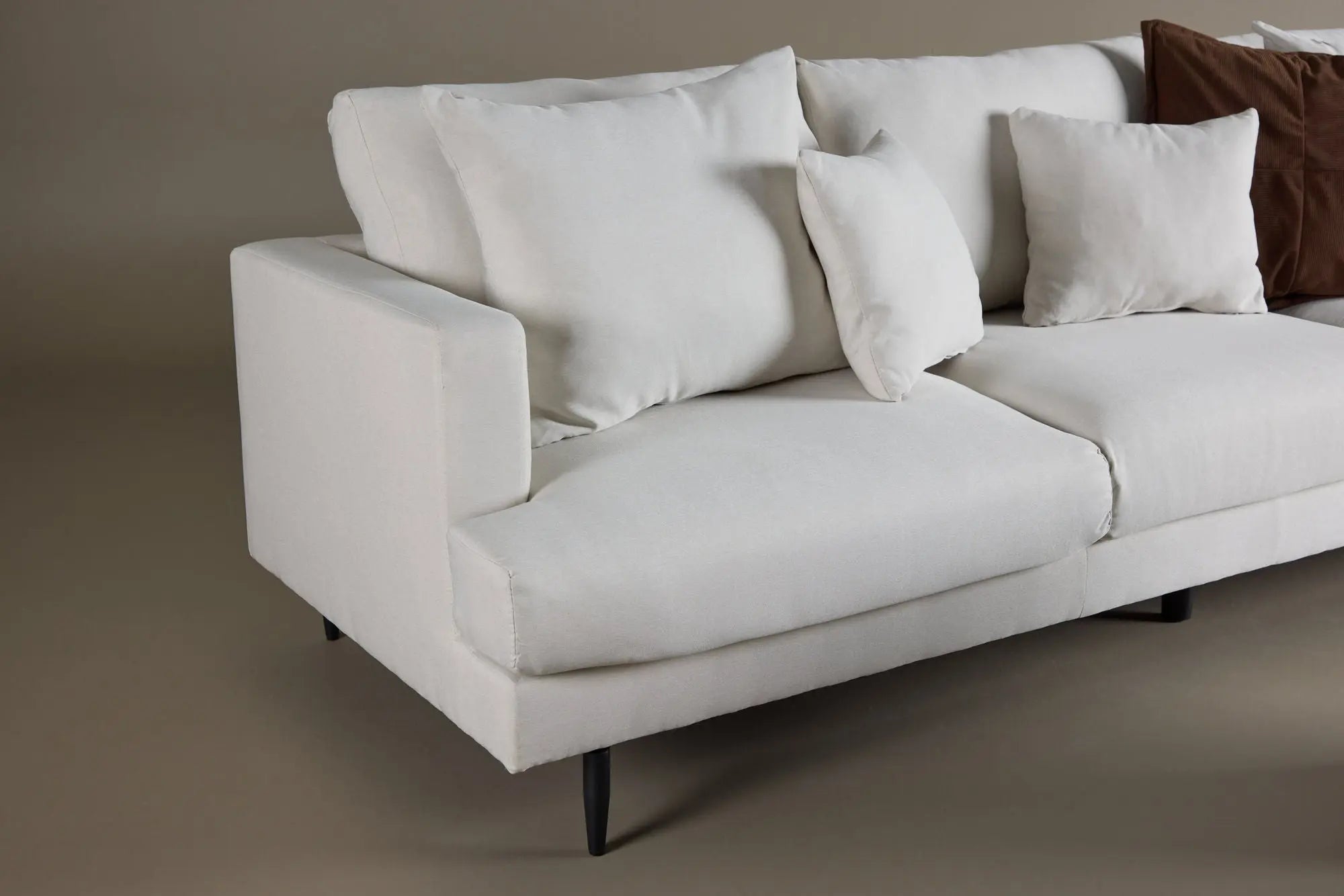 Canapé Sofia - 260 x 86 - Polyester Lin