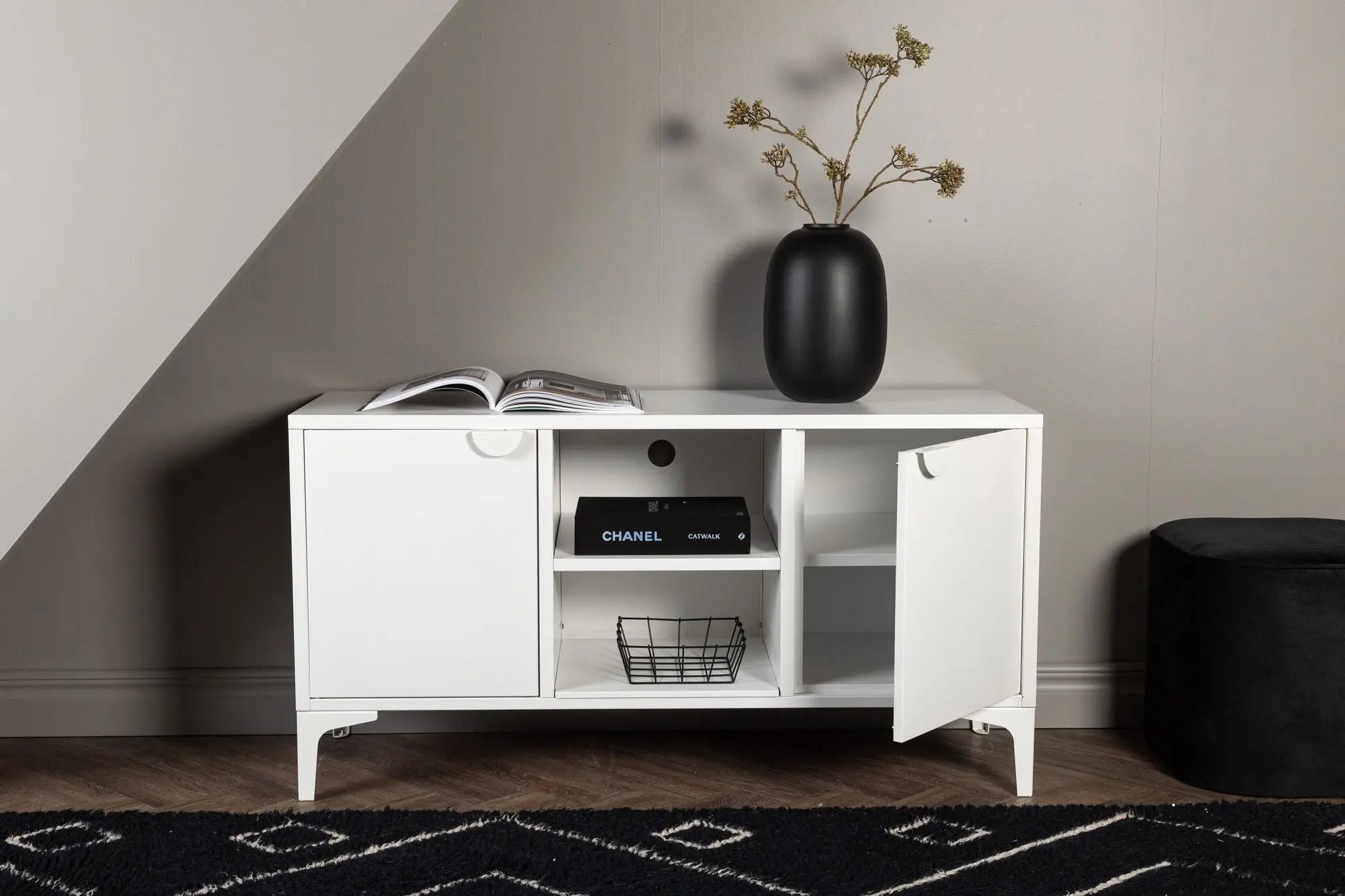 Banc TV Piring - 120 x 63 - Acier