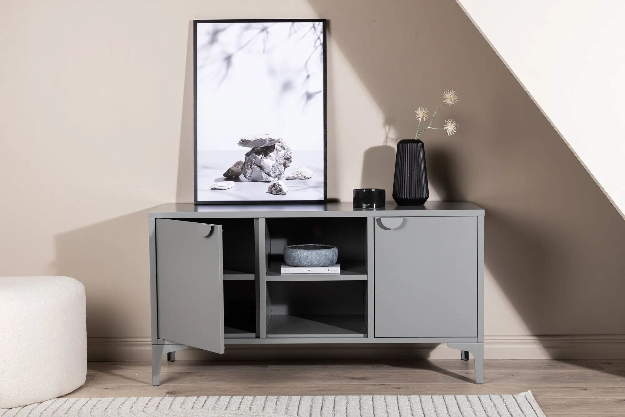 Banc TV Piring - 120 x 63 - Acier