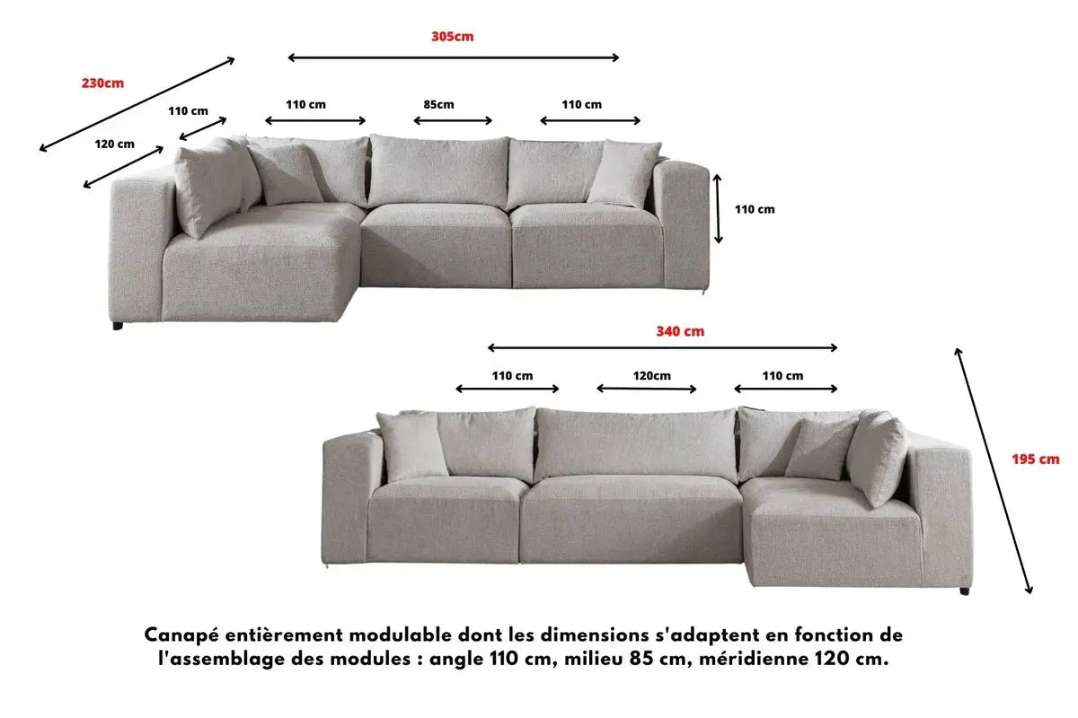 Canapé modulable Auro