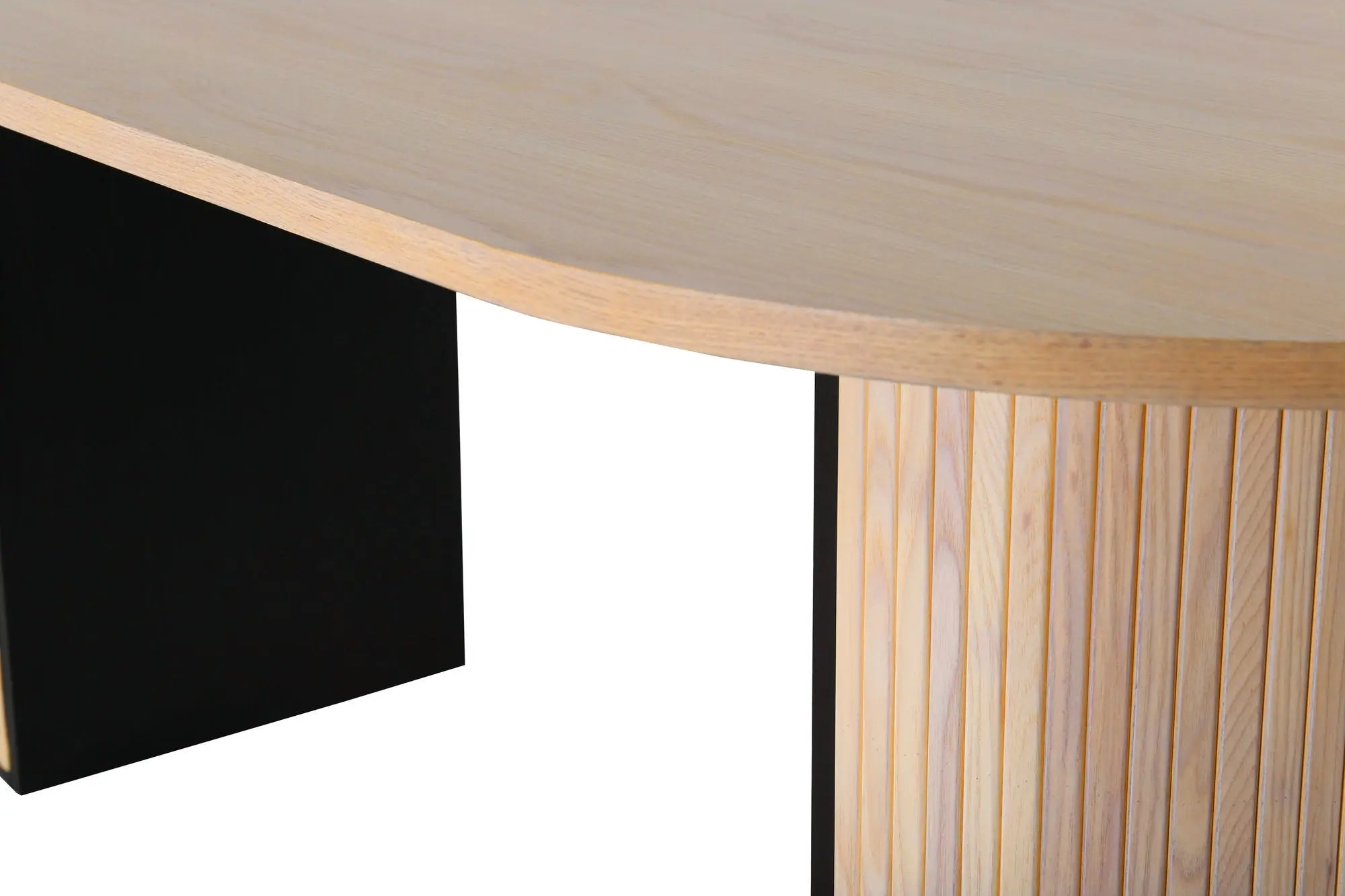 Table à manger ovale Bianca - 75 x 200 x 90 - Facettes