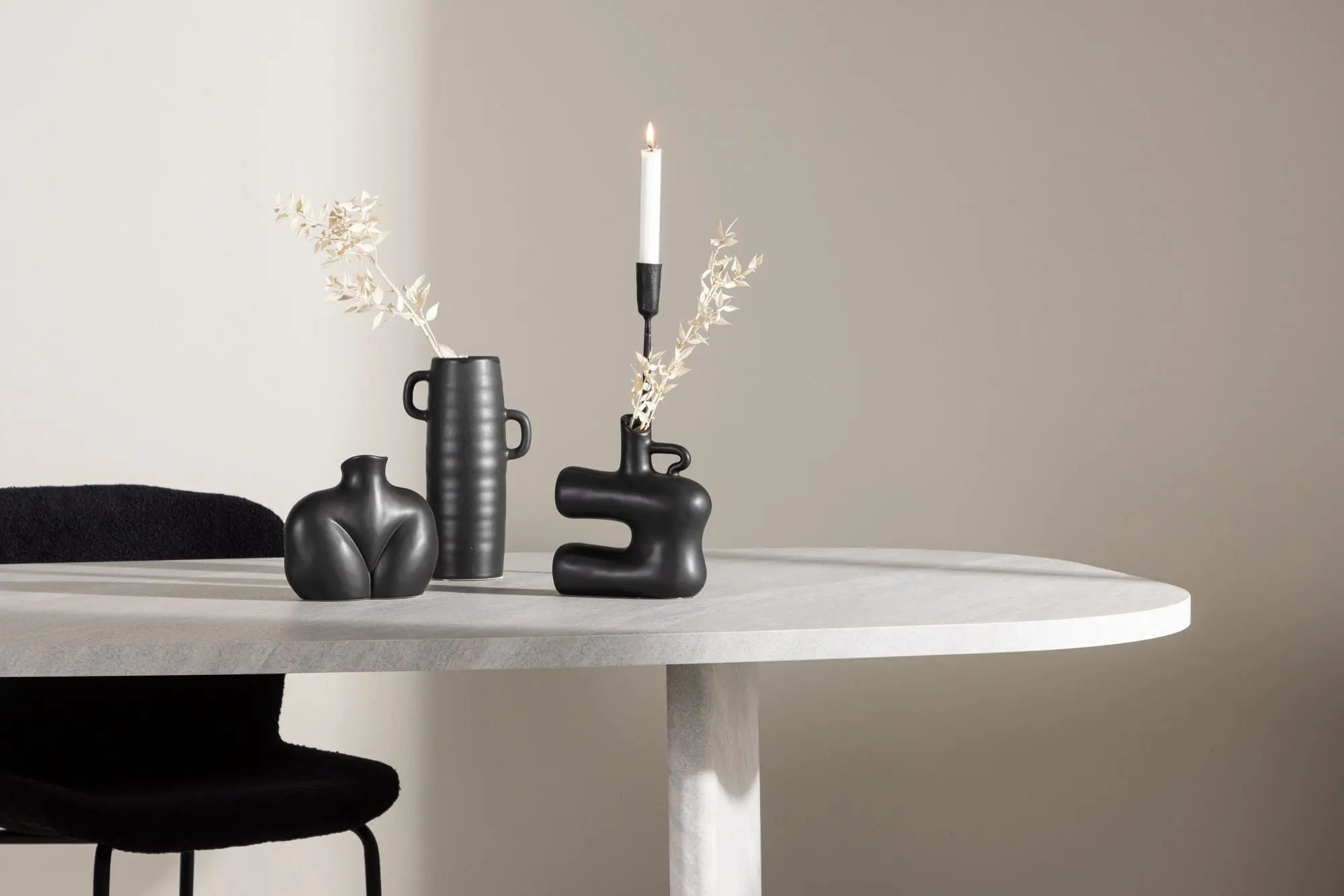Table à manger ovale Grönvik - 100 x 220 - MDF