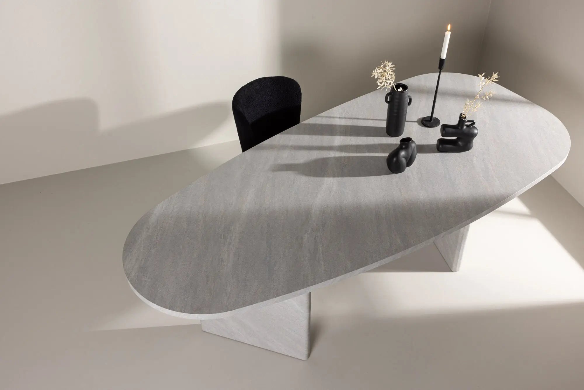 Table à manger ovale Grönvik - 100 x 220 - MDF