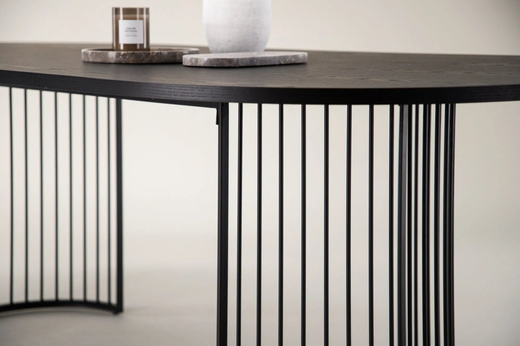 Table à manger ovale Hamneskär - 110 x 220 - MDF