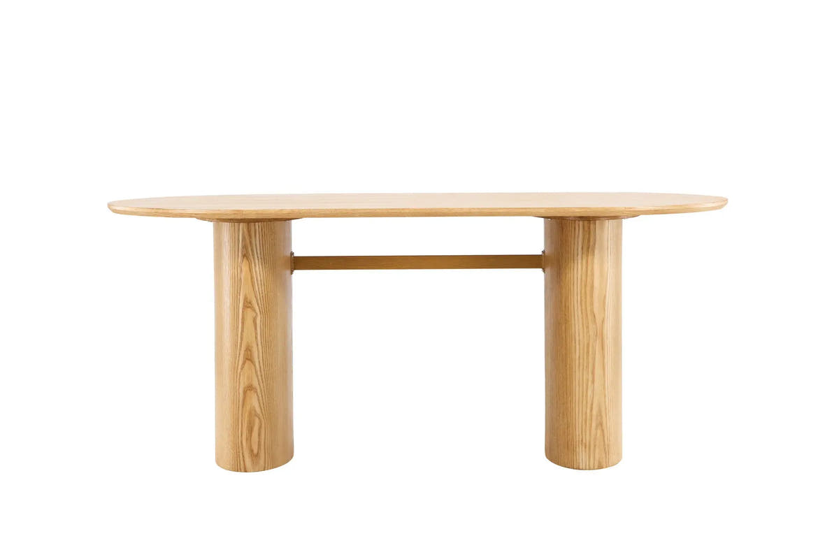 Table à manger ovale Isolde - 90 x 180 - MDF