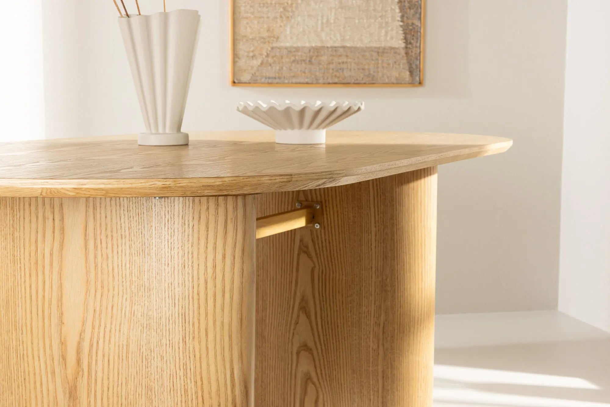 Table à manger ovale Isolde - 90 x 180 - MDF