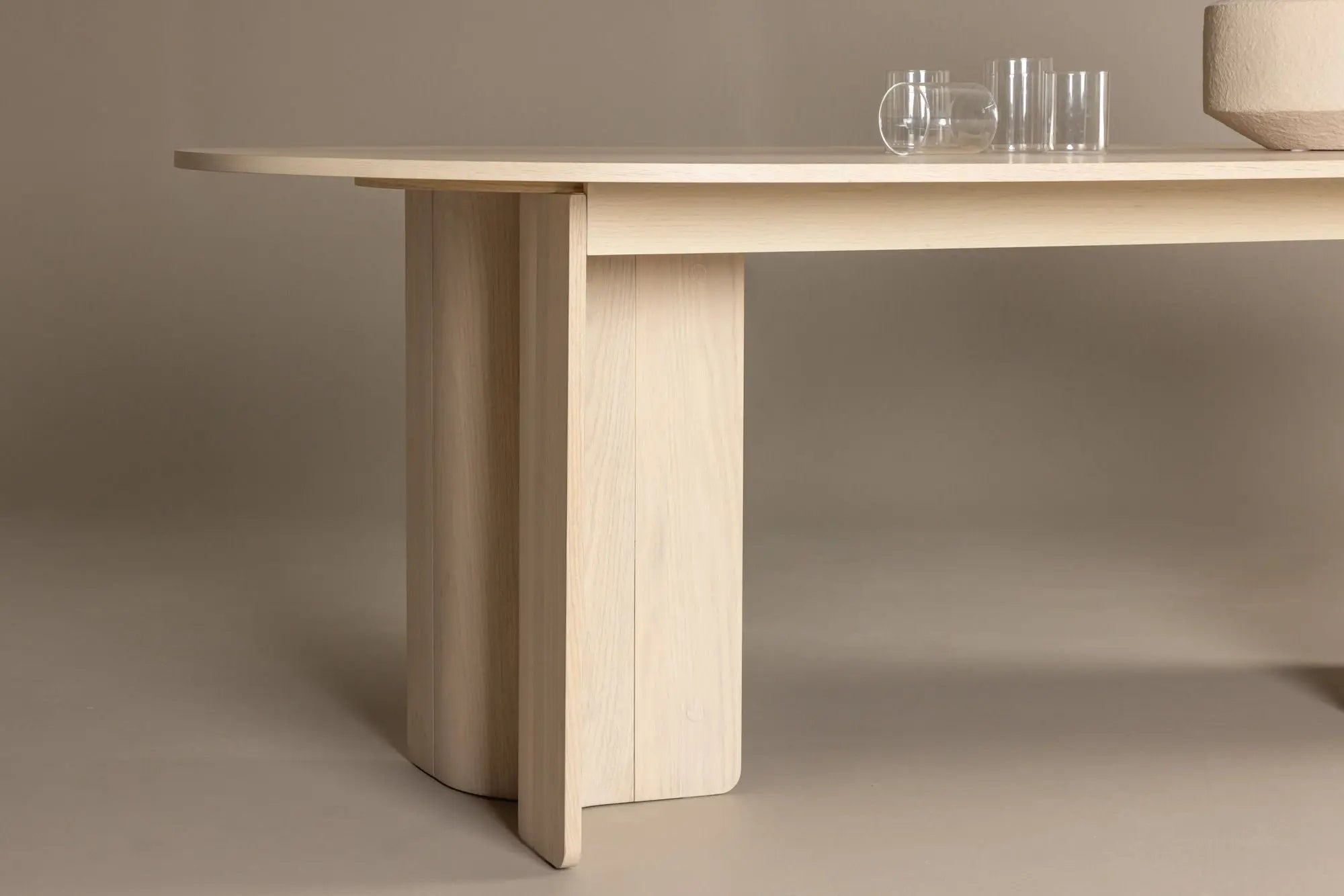 Table à manger ovale Tyresö - 220 x 100 x 75 - MDF