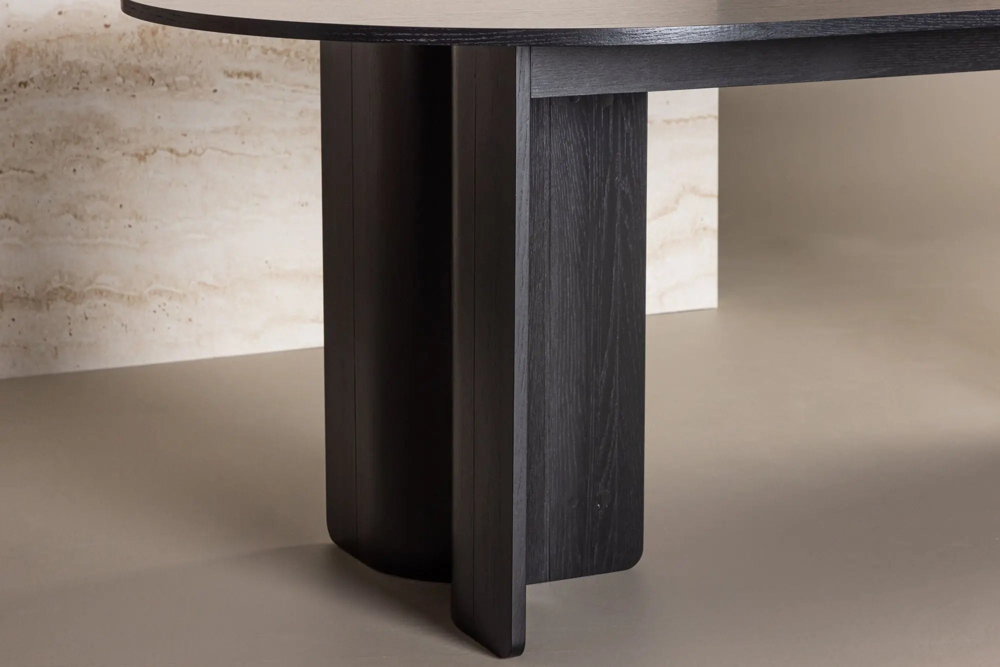Table à manger ovale Tyresö - 220 x 100 x 75 - MDF
