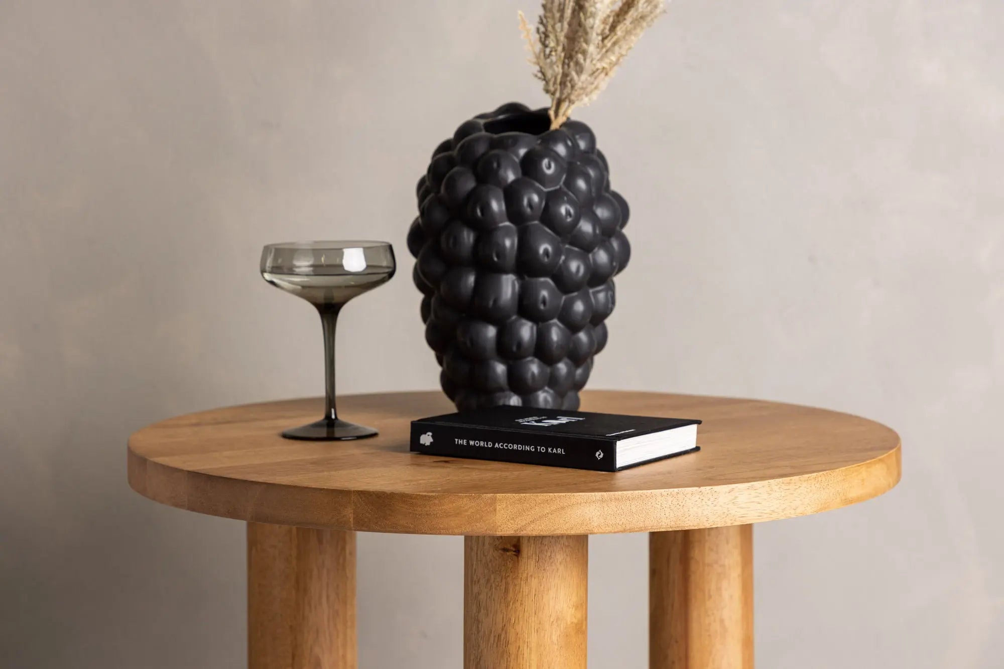 Table basse Duxbury - ø60 - Hévéas