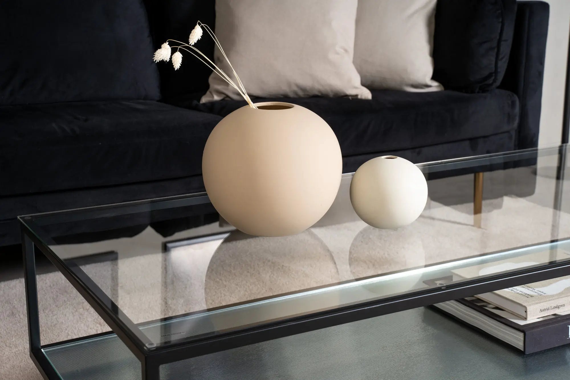 Table basse Maglehem - 37,5 x 130 x 60 - Verre