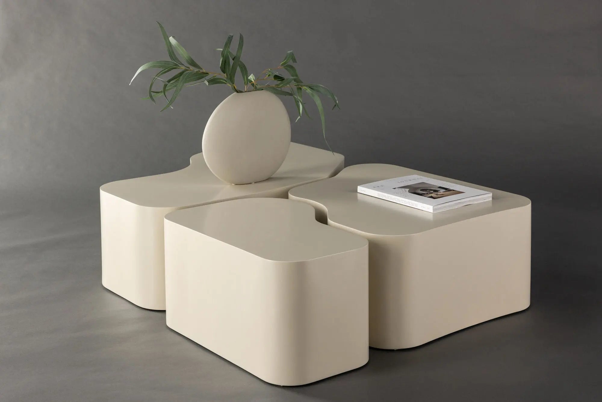 Table basse Nordland - Table 1: 95x70, Table 2: 74x60, Table 3: 40x40 - MDF