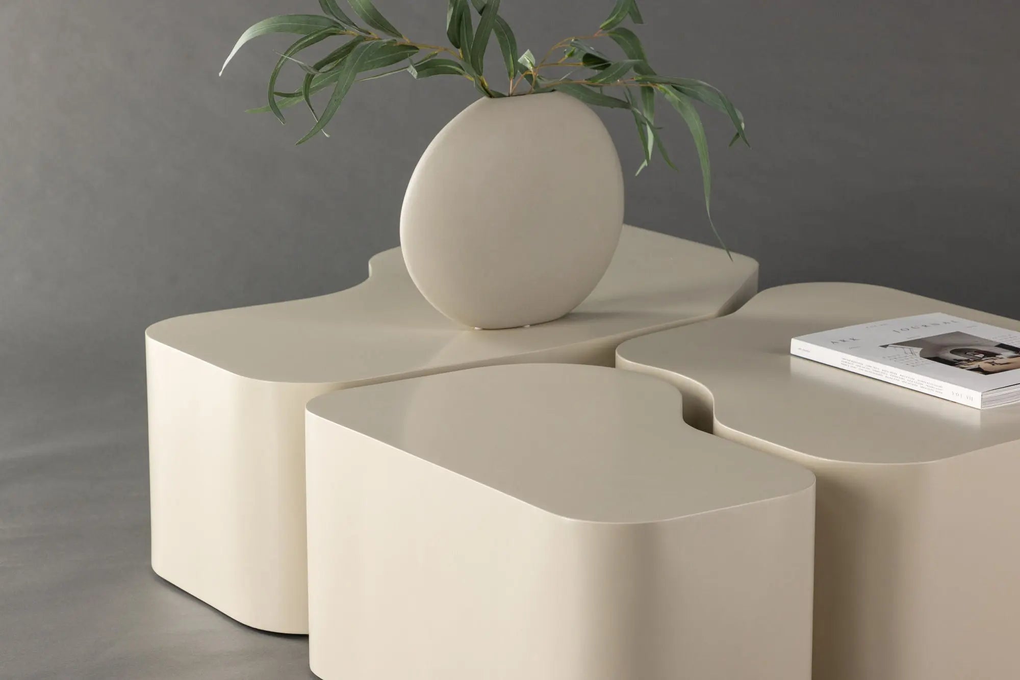 Table basse Nordland - Table 1: 95x70, Table 2: 74x60, Table 3: 40x40 - MDF