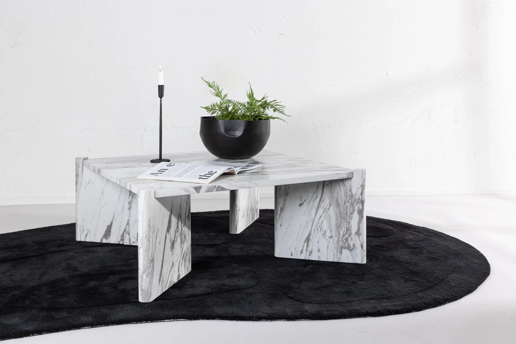 Table basse Rogaland - 100 x 100 - MDF