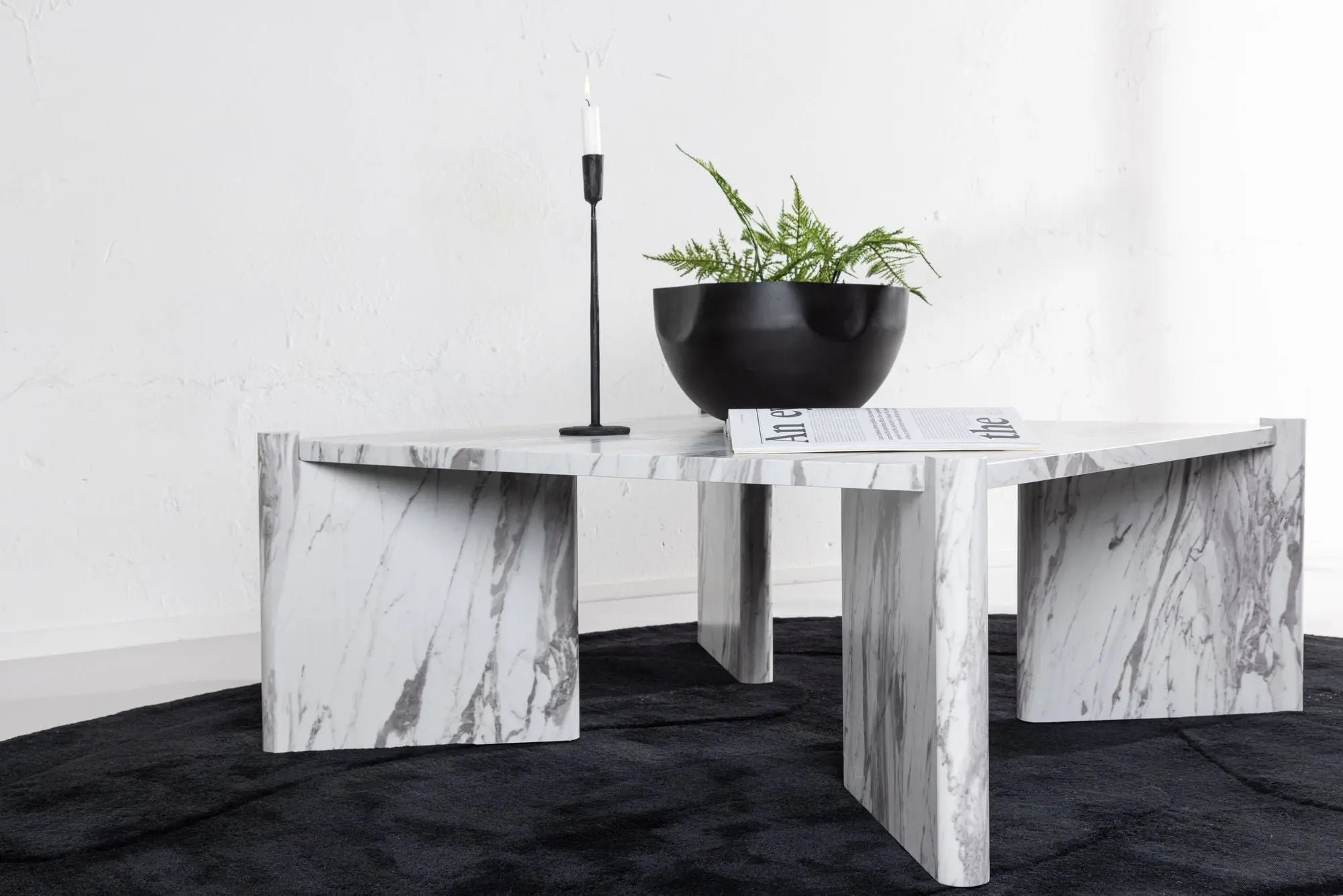 Table basse Rogaland - 100 x 100 - MDF