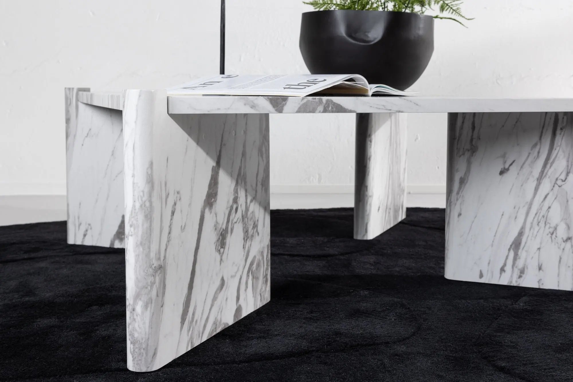 Table basse Rogaland - 100 x 100 - MDF