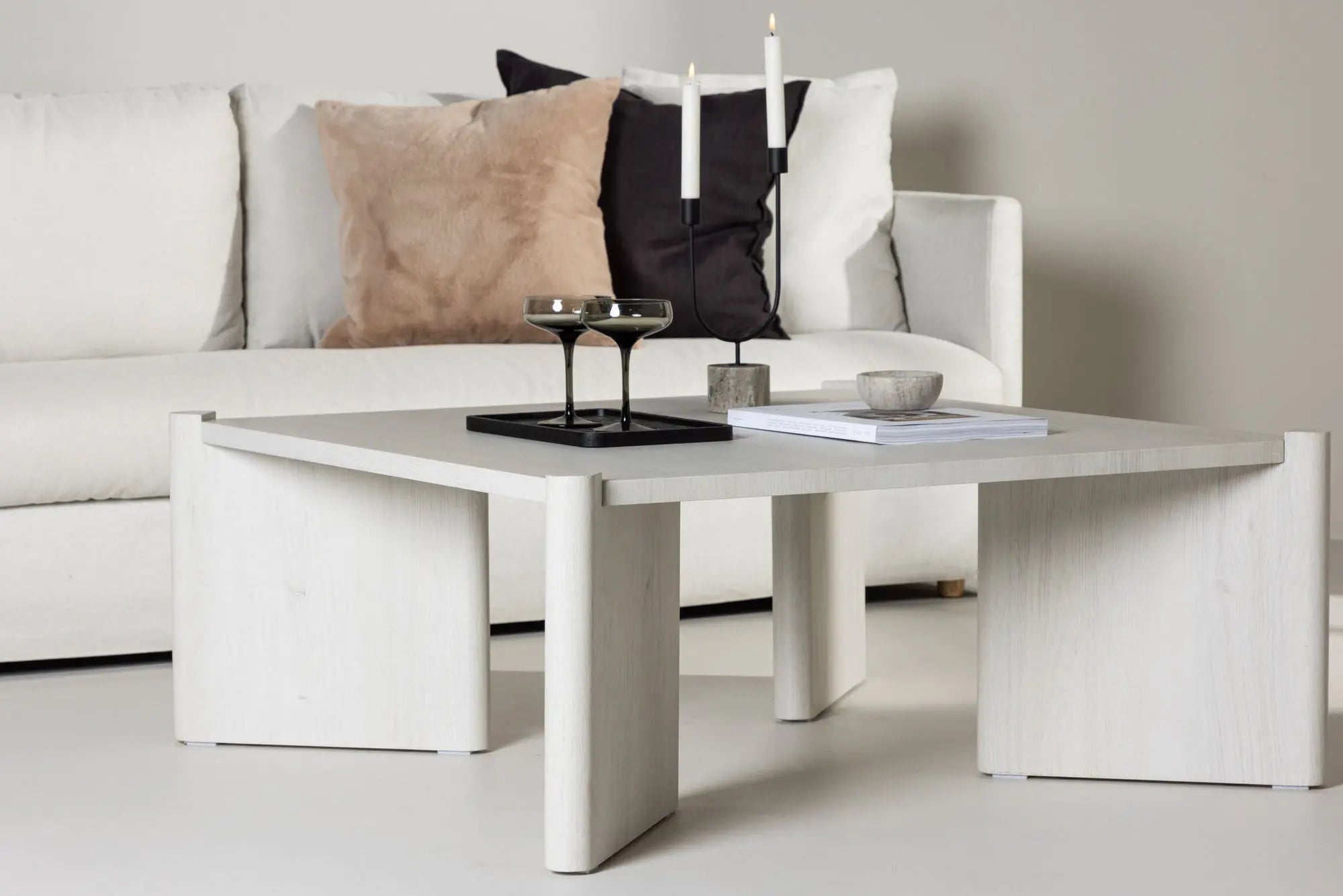 Table basse Rogaland - 100 x 100 - MDF
