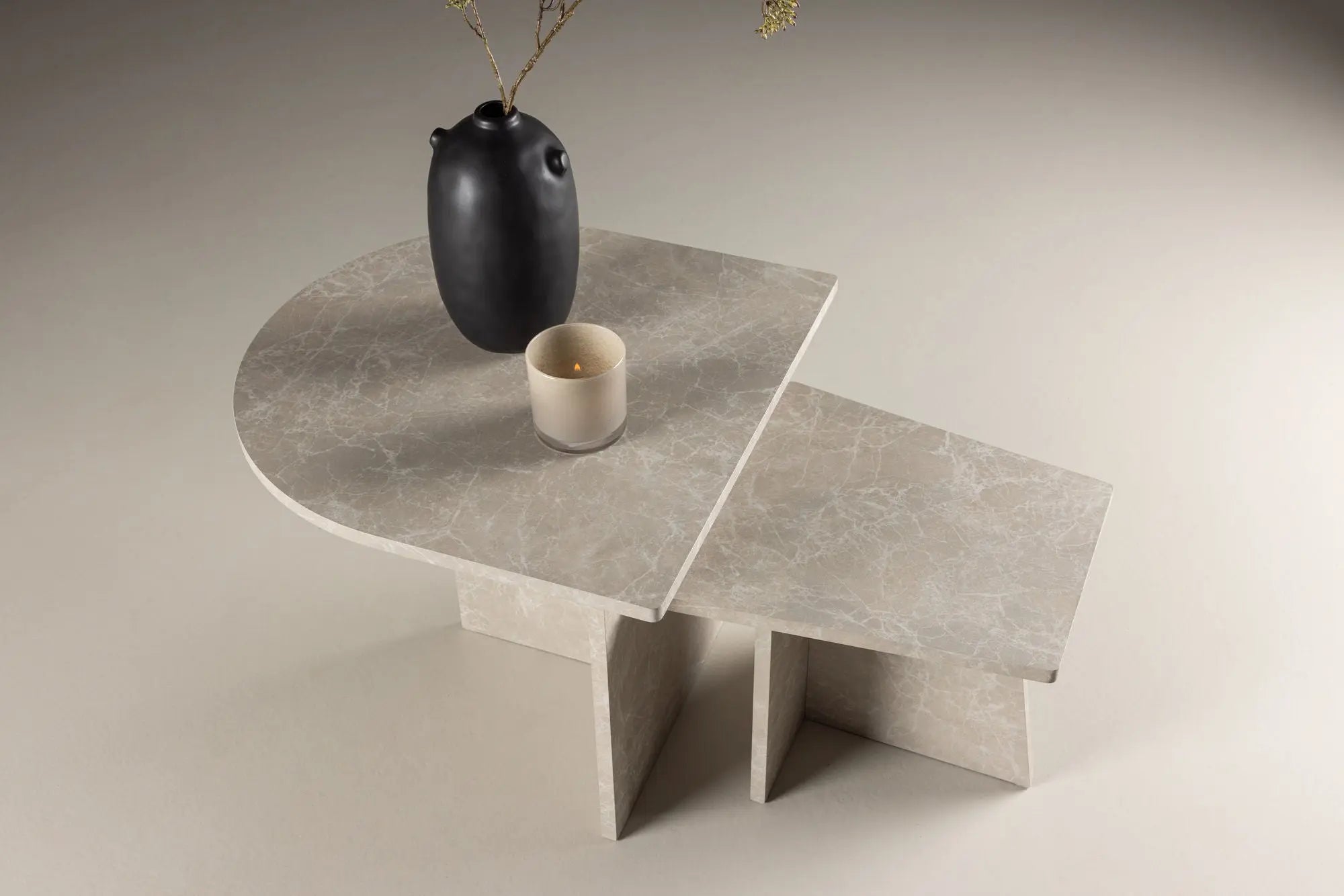 Table basse Sala - Table 1: 60 cm Table 2: 40 cm x Table 1: 60 cm Table 2: 40 cm - MDF