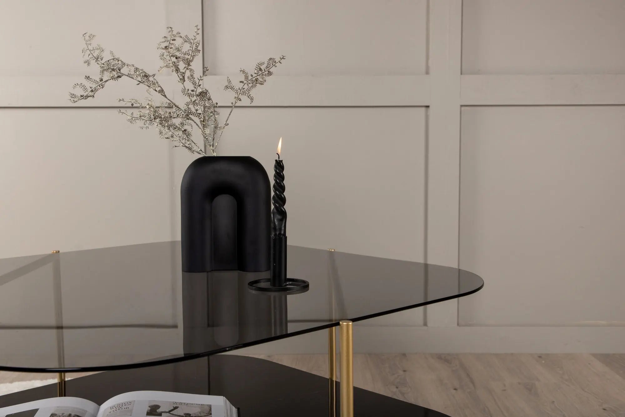 Table basse Un - 45 x 85 x 85 - Verre