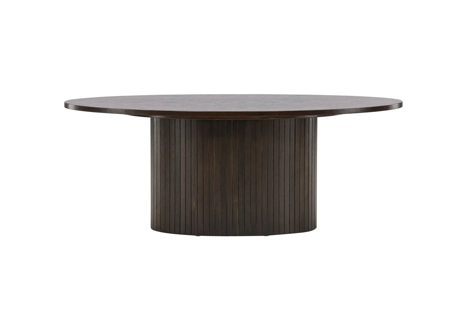 Table basse ovale Bianca - 55 x 120 - MDF