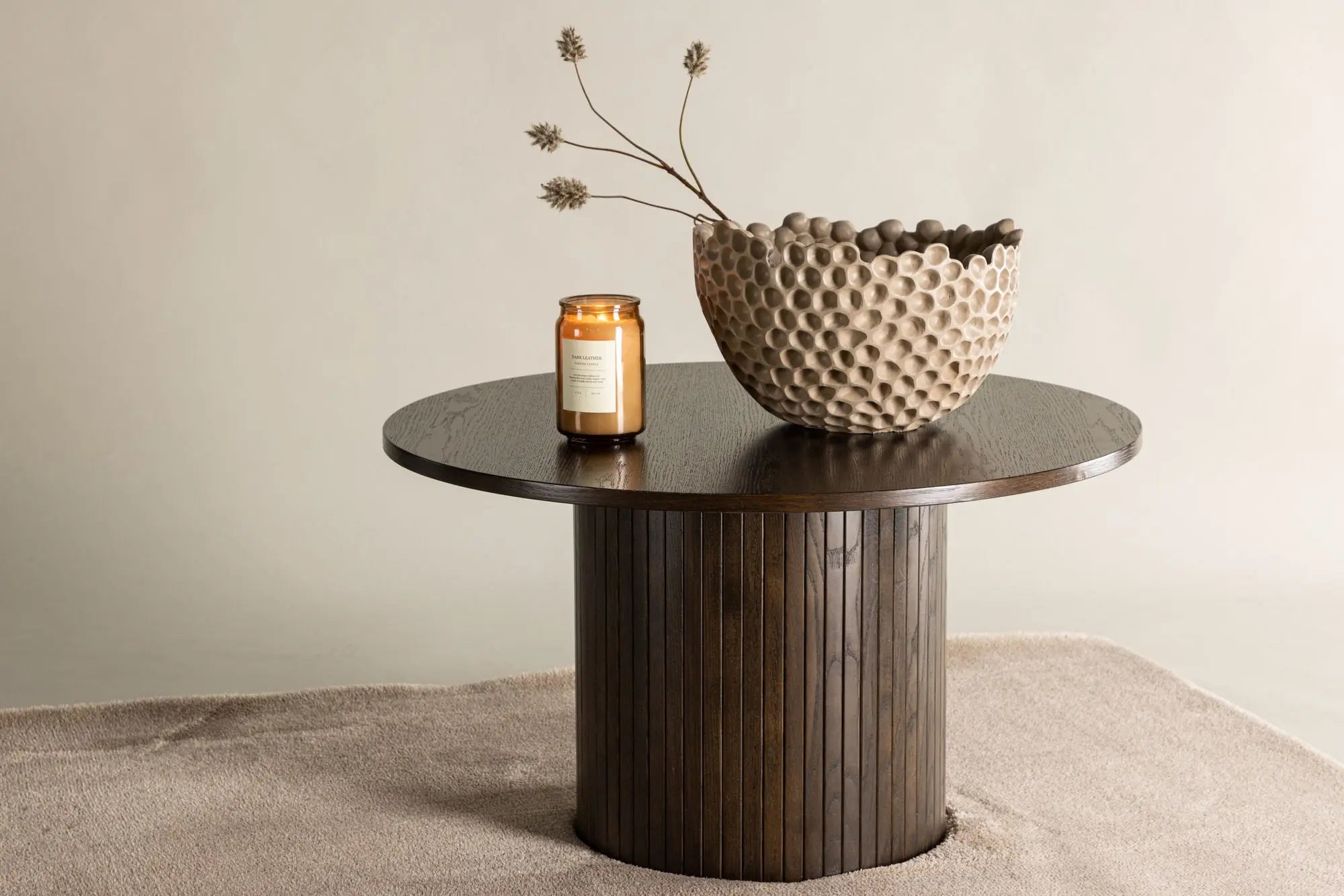 Table basse ronde Bianca - ø80 - MDF