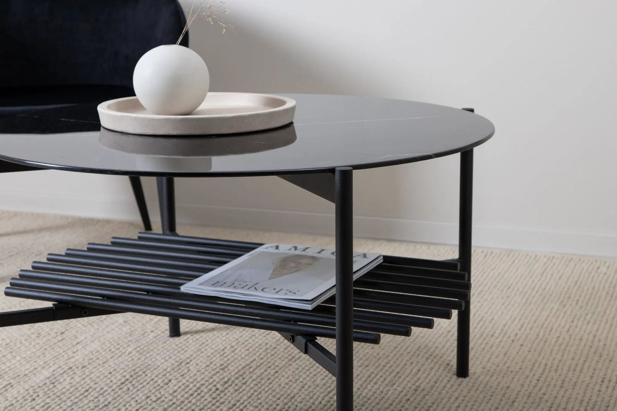 Table basse ronde Von Staf - ø80 - Verre