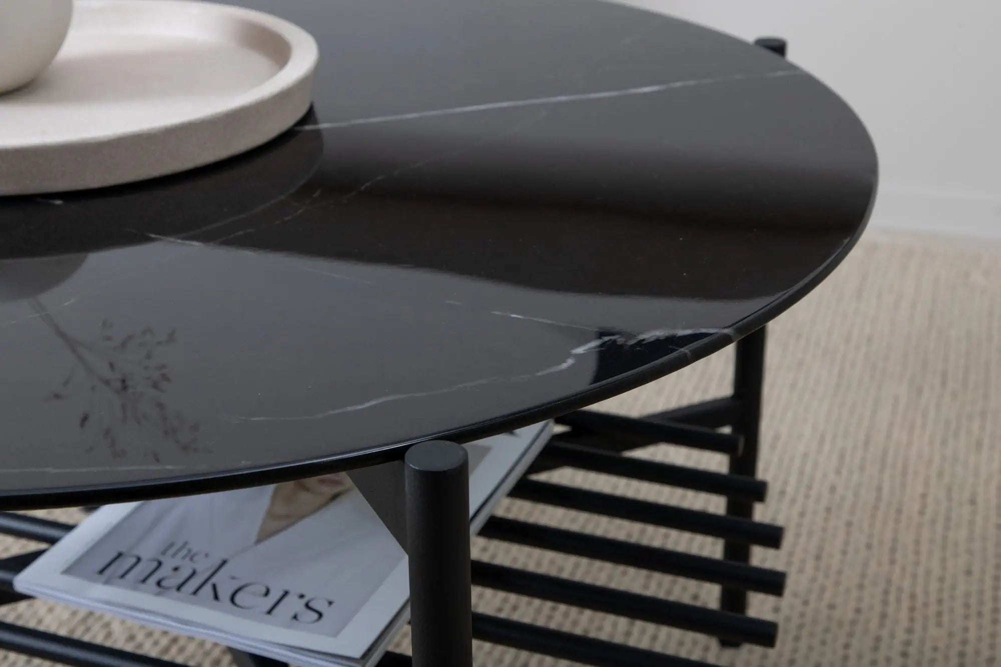 Table basse ronde Von Staf - ø80 - Verre