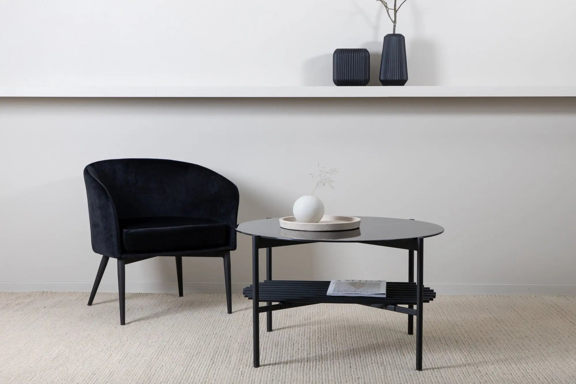 Table basse ronde Von Staf - ø80 - Verre