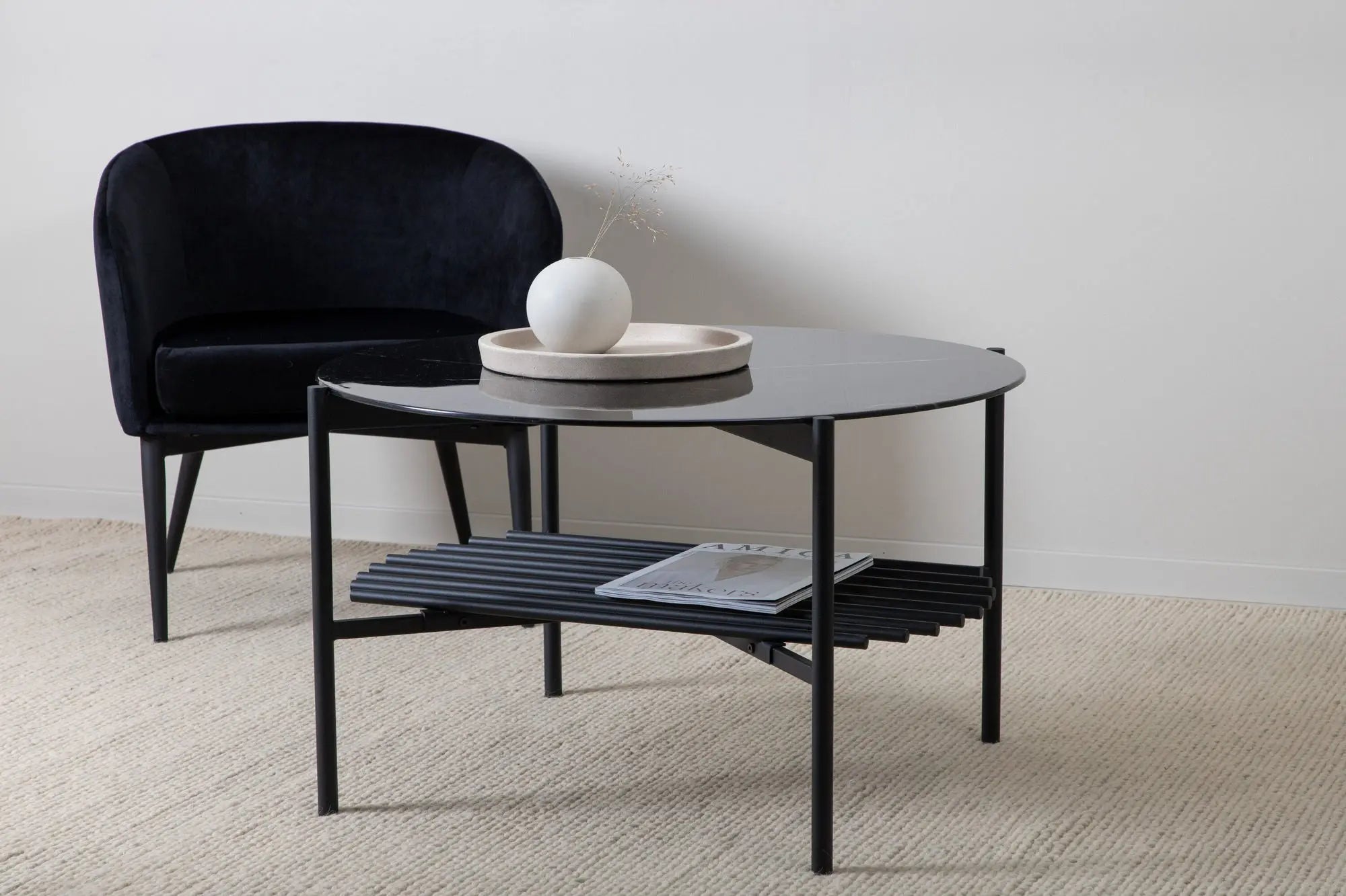 Table basse ronde Von Staf - ø80 - Verre
